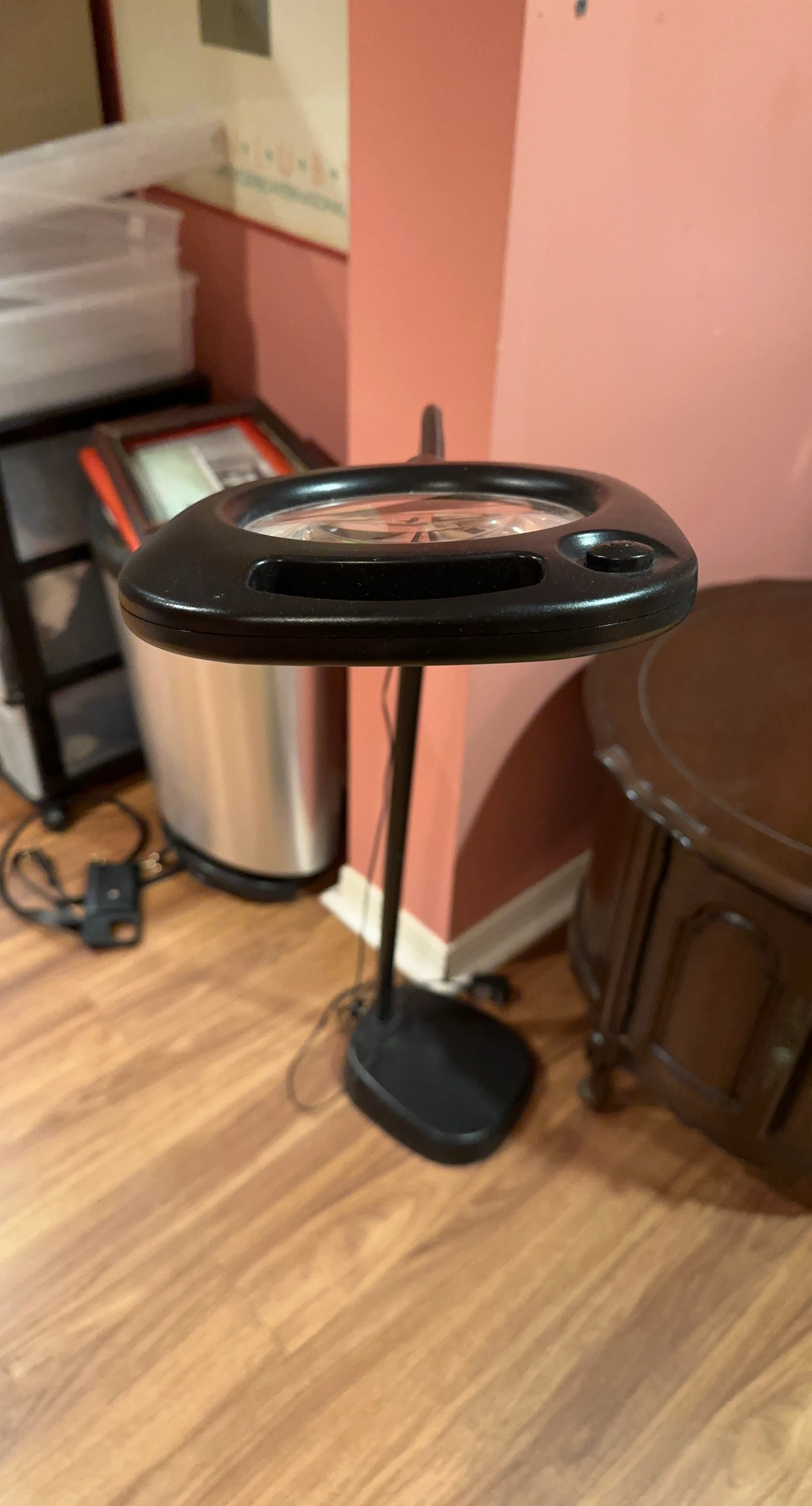 Black Magnifying Floor Lamp