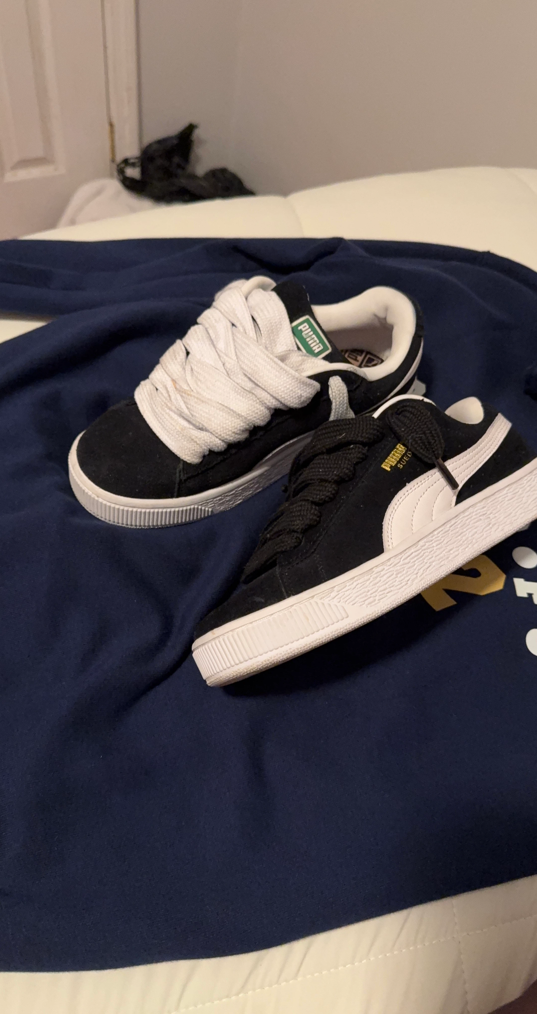 Puma Suede XL Sneakers Black and White
