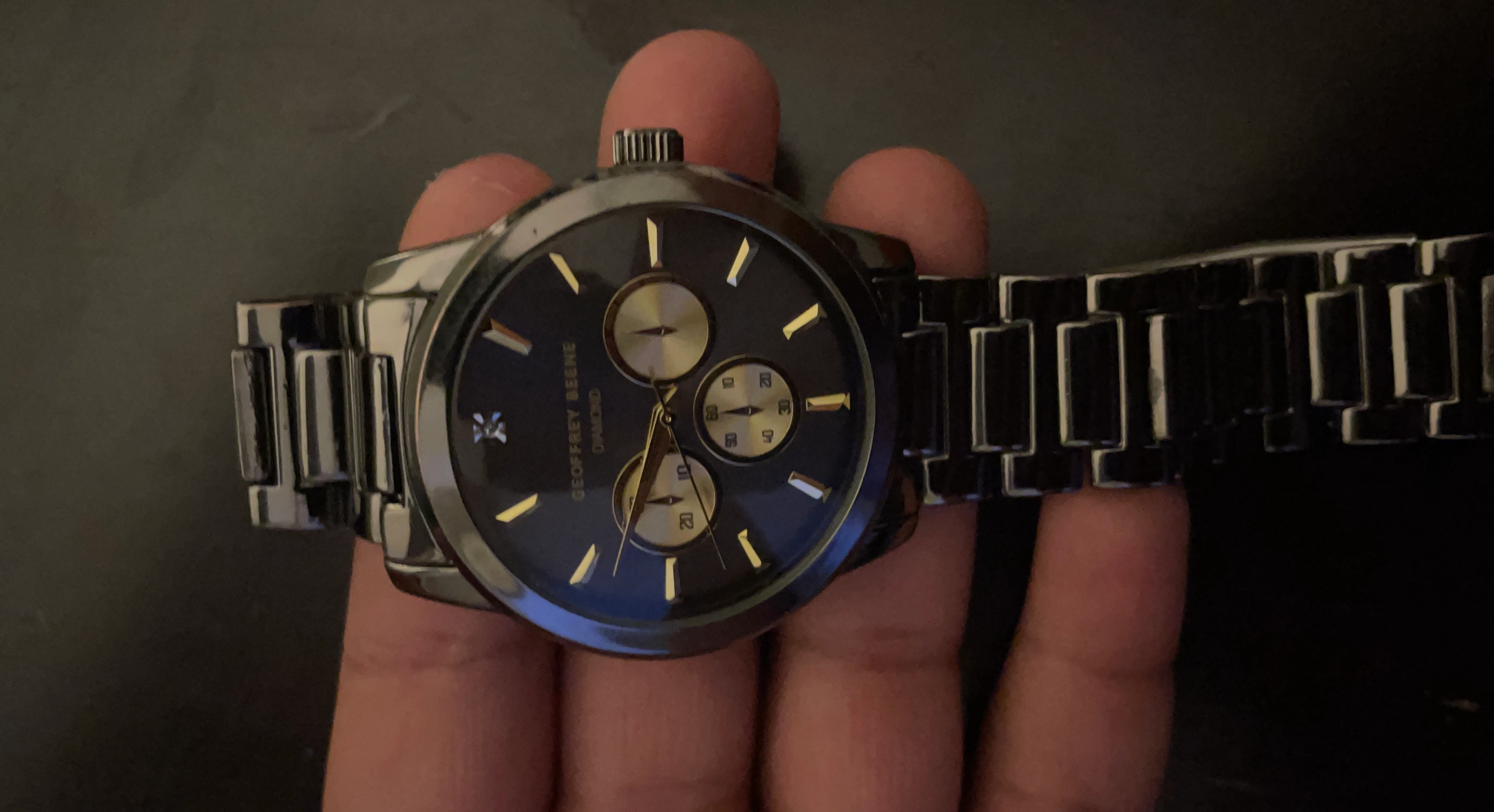 Geoffrey Beene Diamond Watch