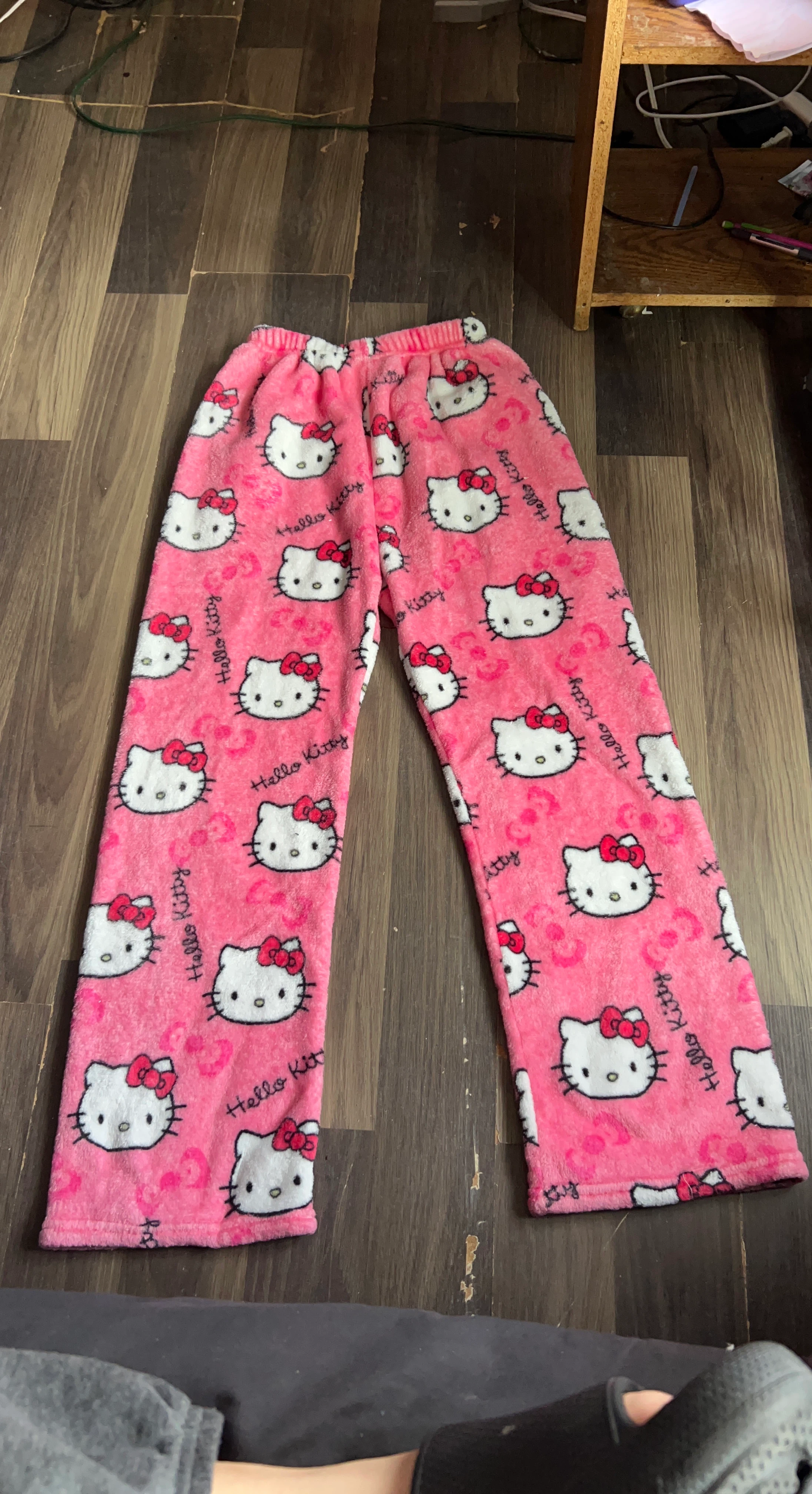 Hello Kitty Pink Fleece Pajama Pants