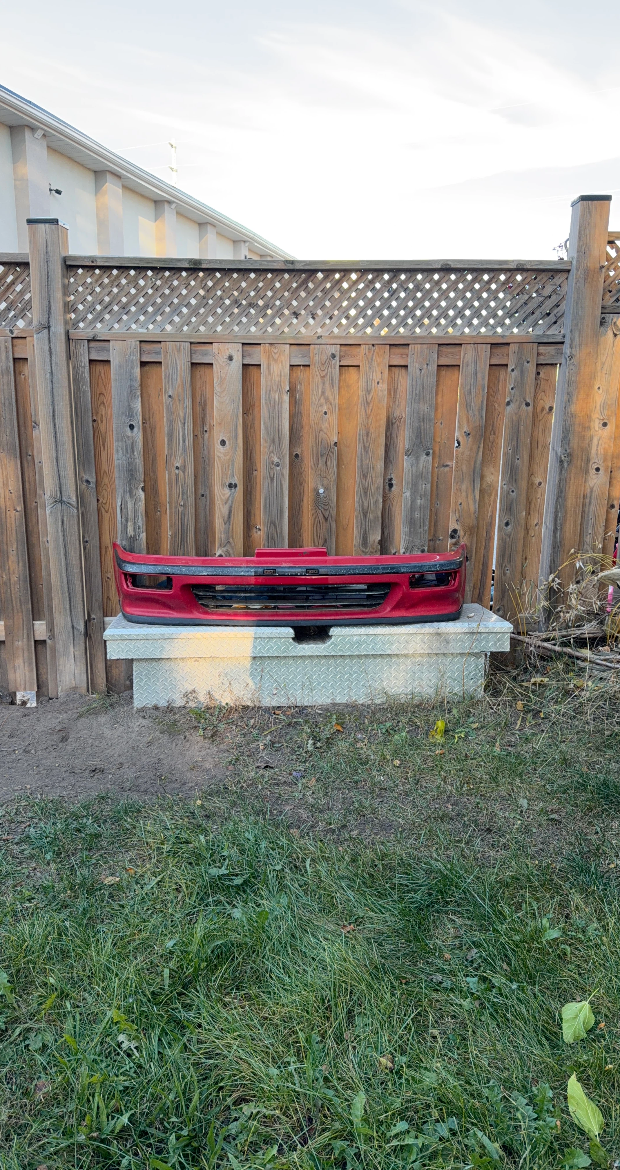 Red acura Front Bumper