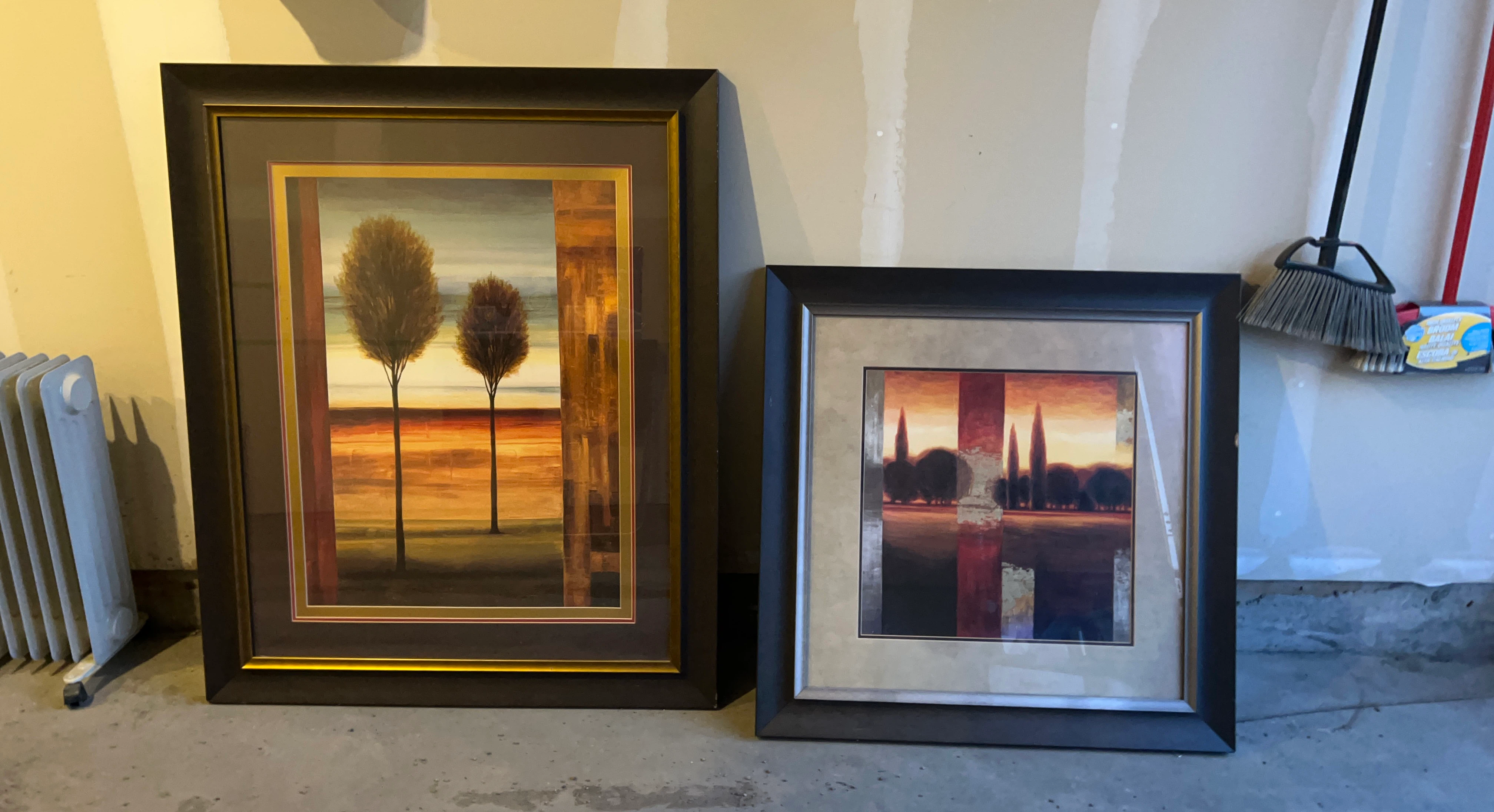 Set of Two Framed Landscape Art Prints