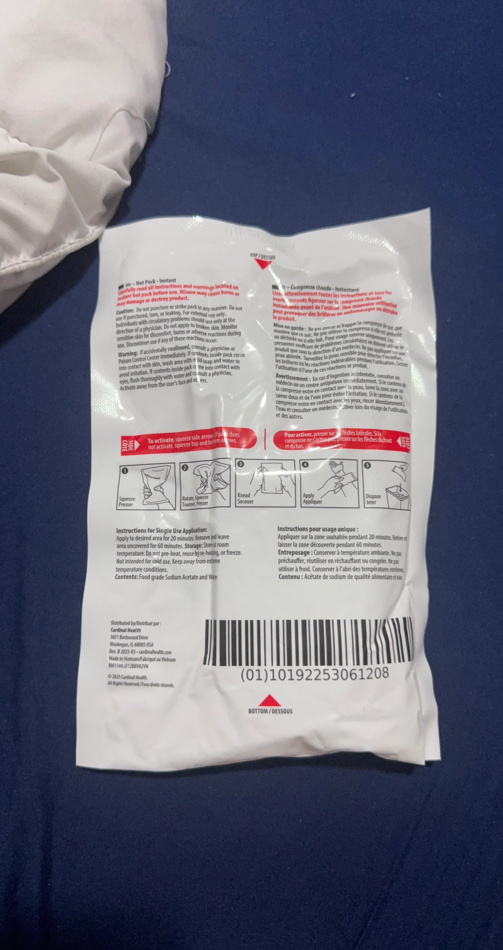 Cardinal Health Instant Hot Pack Large