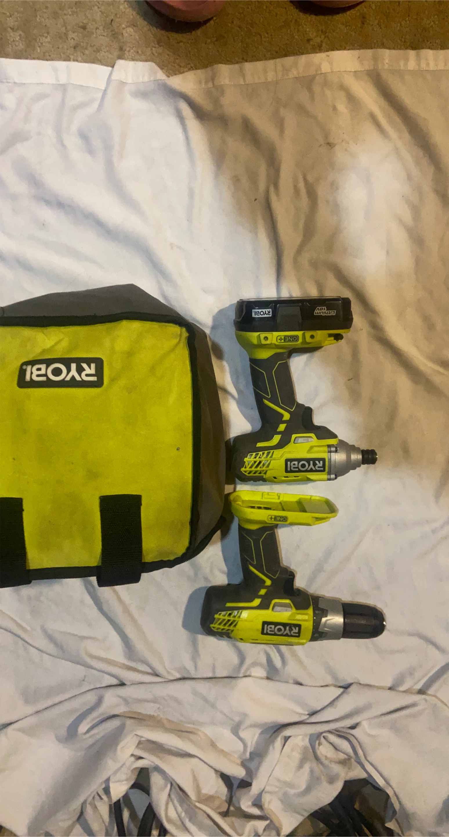 Ryobi ONE+ 18V Drill and Impact Driver Set
