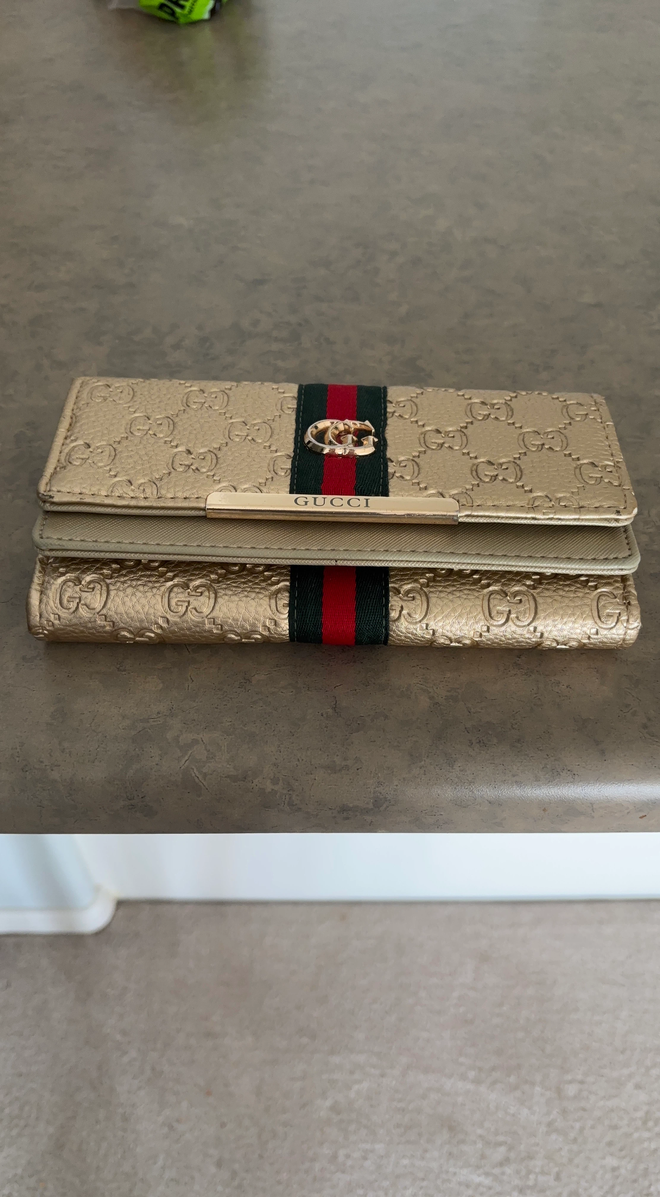 Gucci Gold Continental Wallet