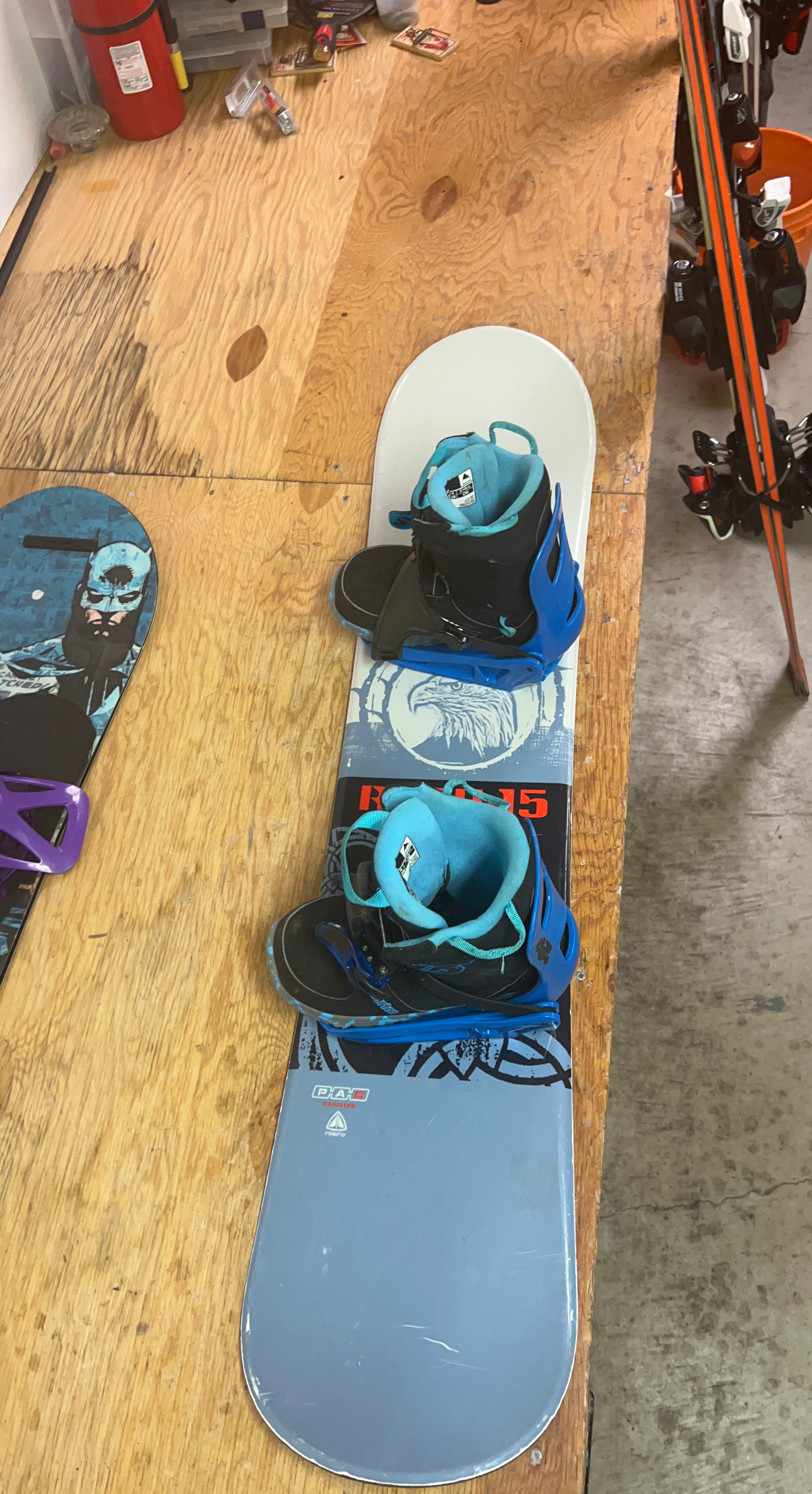 Jr Snowboard with Bindings and boots