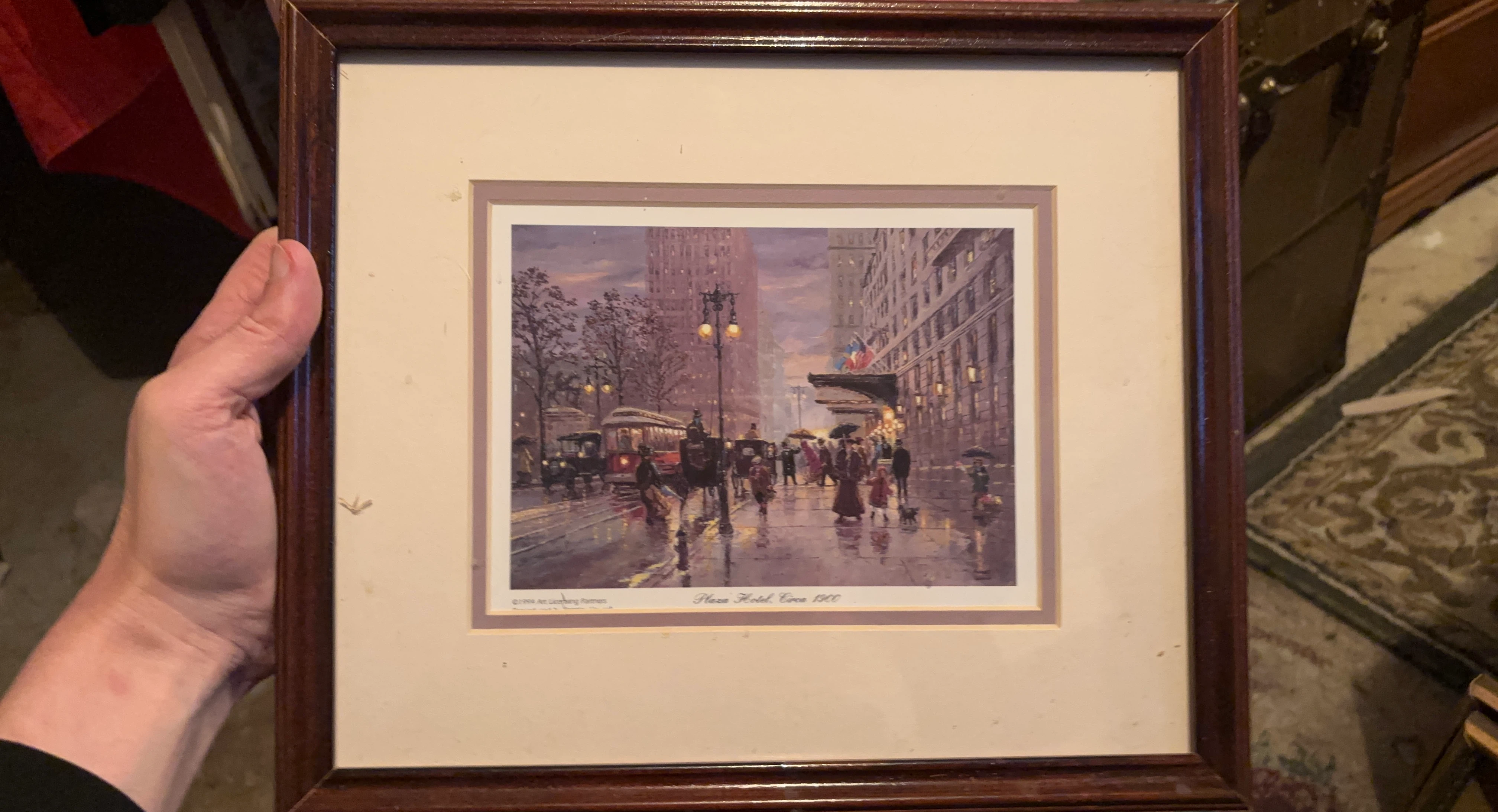 Plaza Hotel Circa 1900 Framed Print