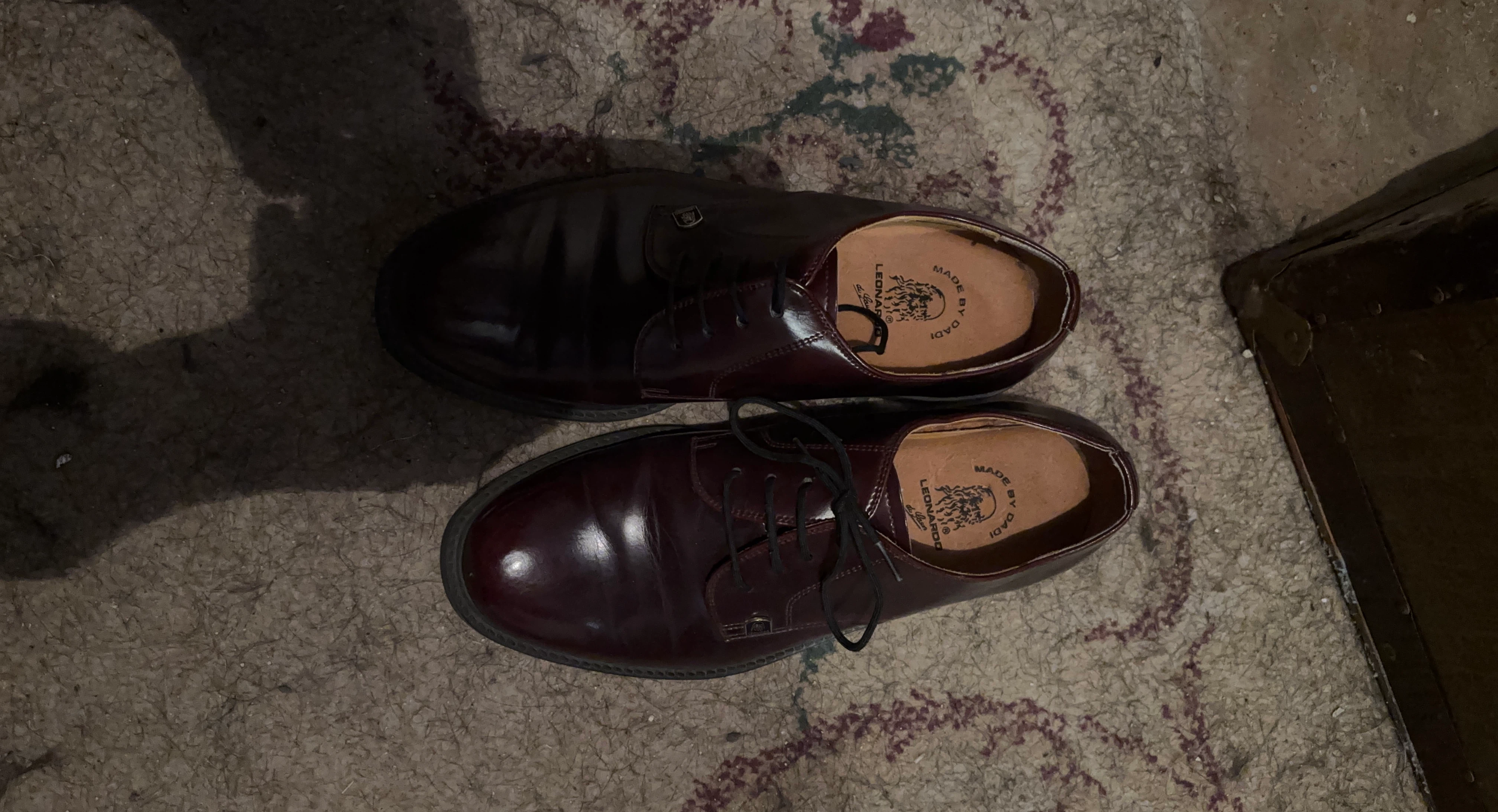 Leonardo Made by Dadi Burgundy Dress Shoes