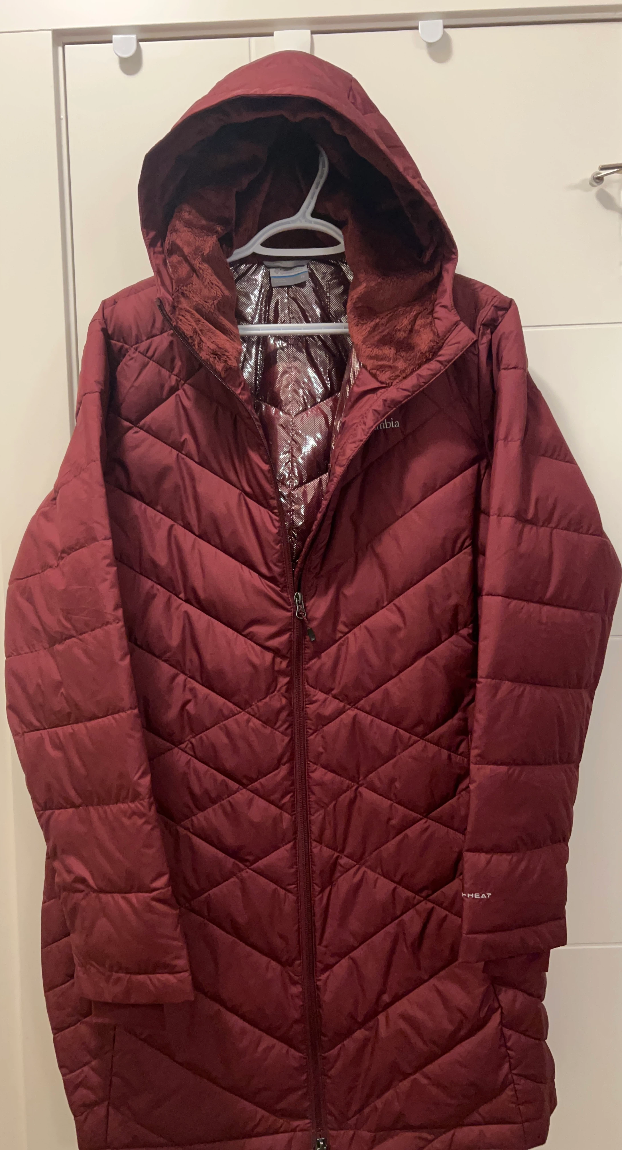 Columbia Omni-Heat Burgundy Winter Jacket