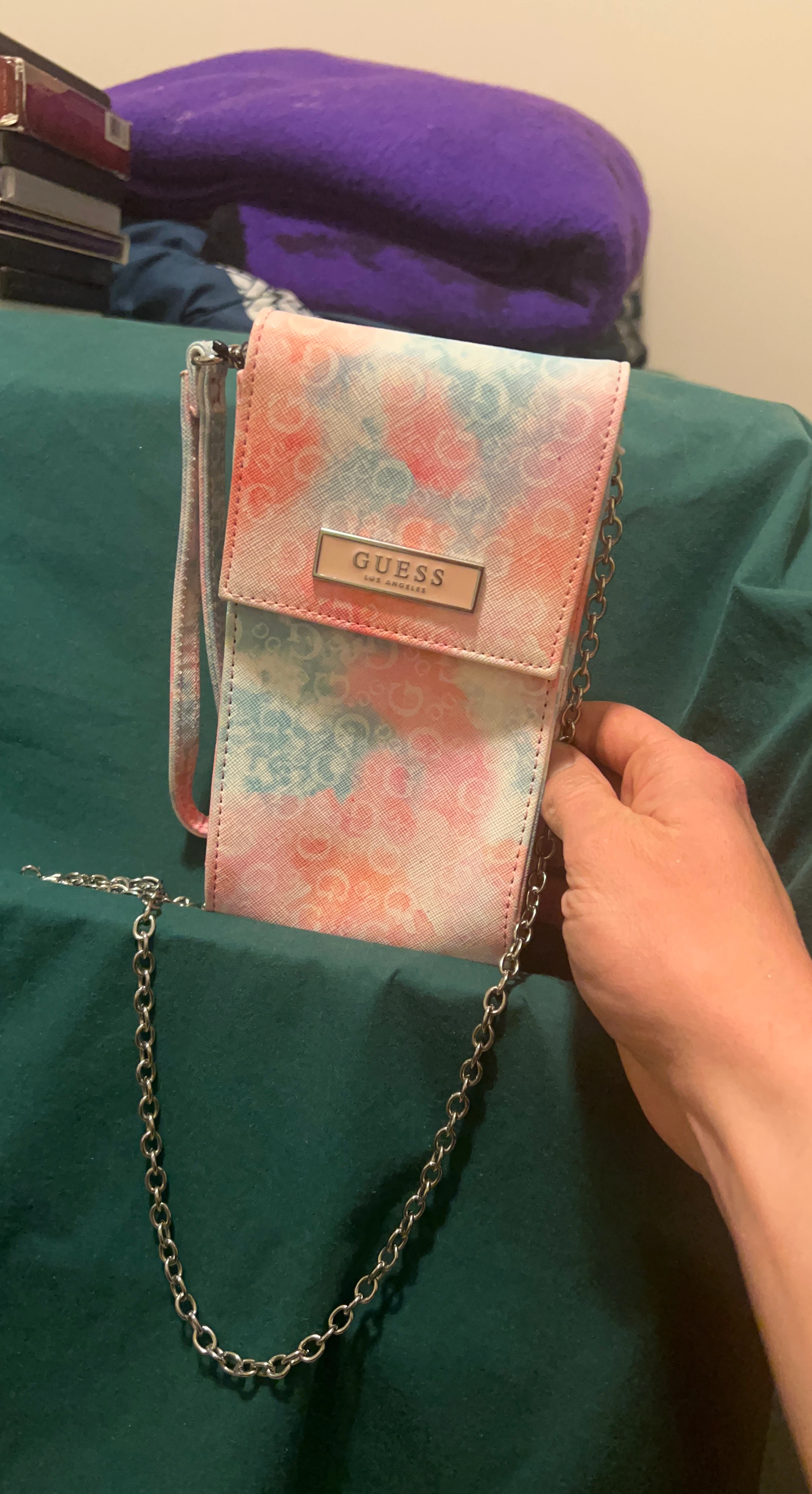Guess Tie-Dye Phone Crossbody Bag