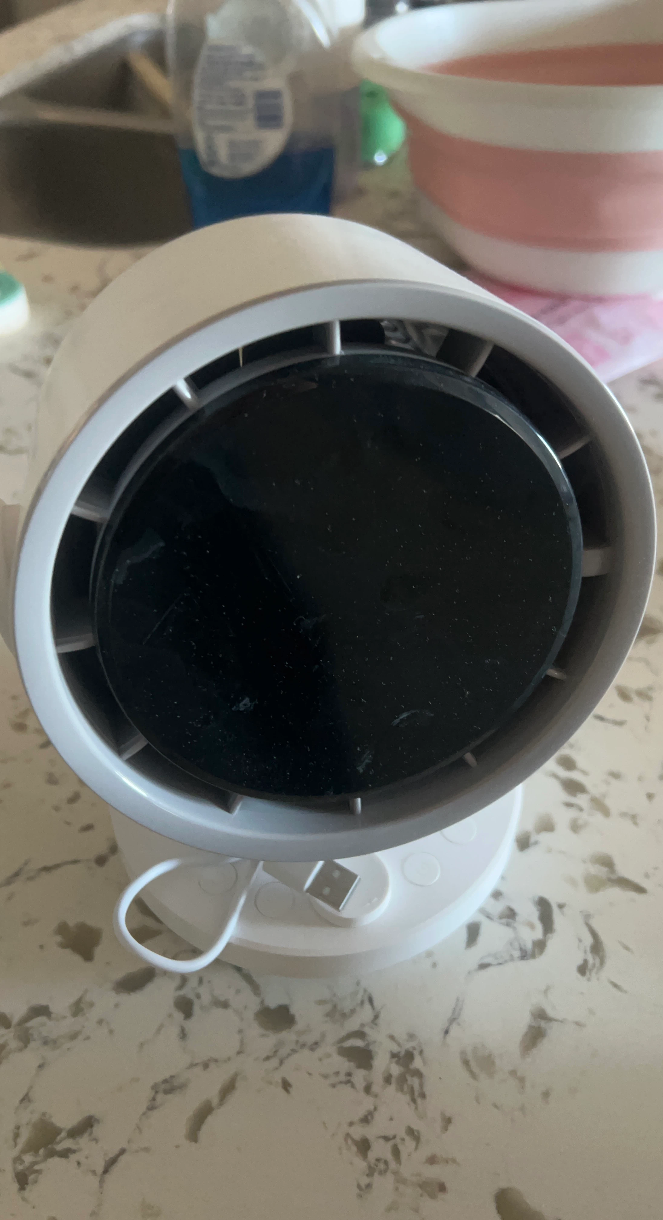 Portable White USB Desktop Fan