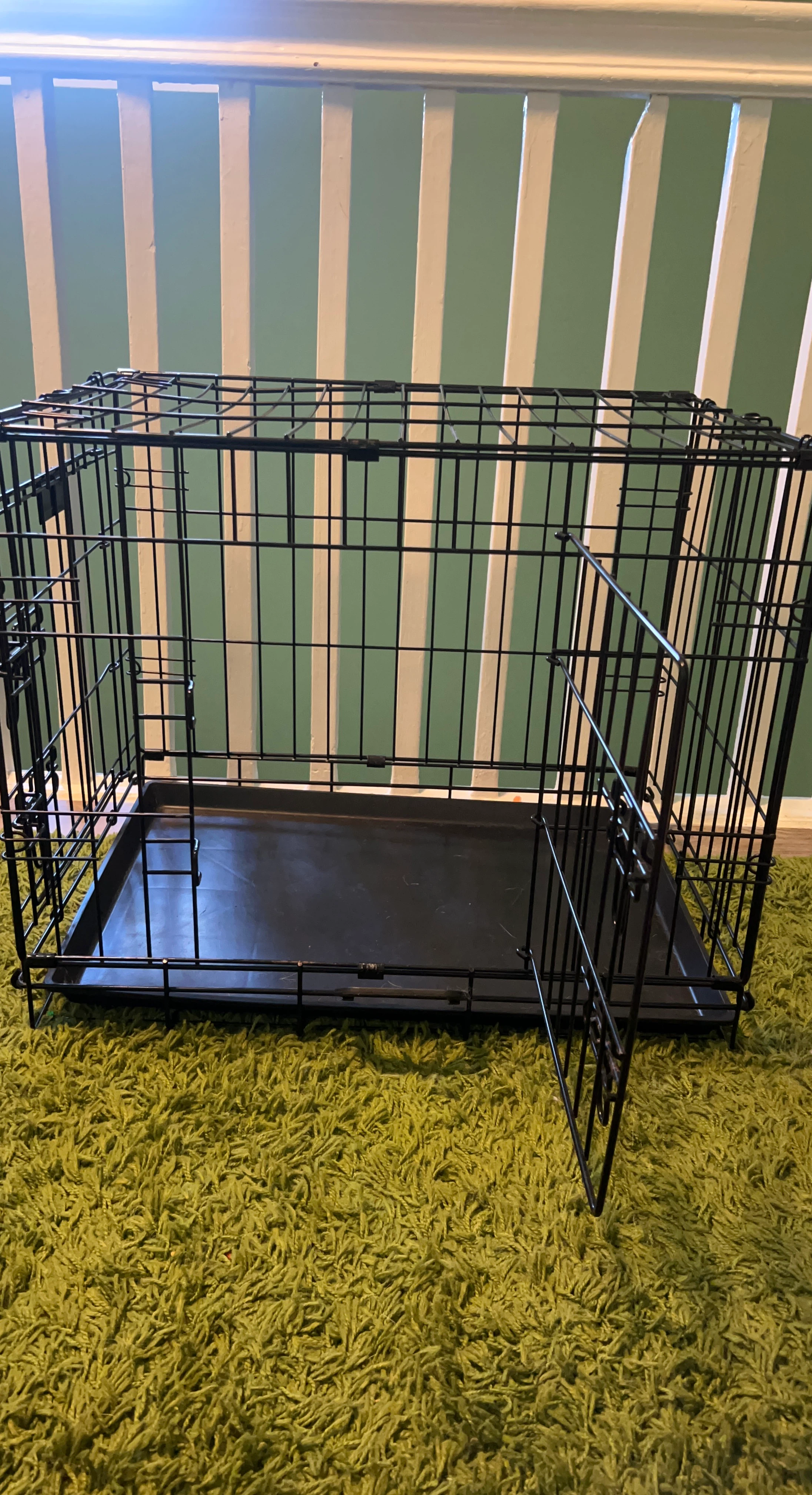 Black Metal Wire Pet Crate