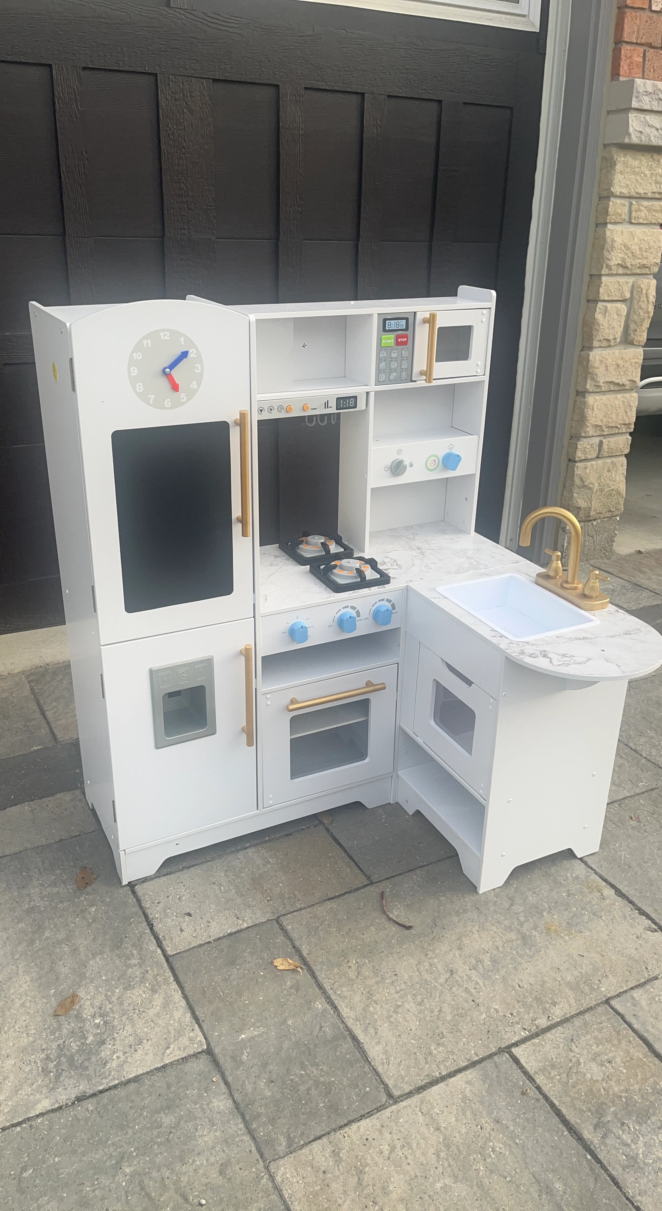 Wooden play kitchen