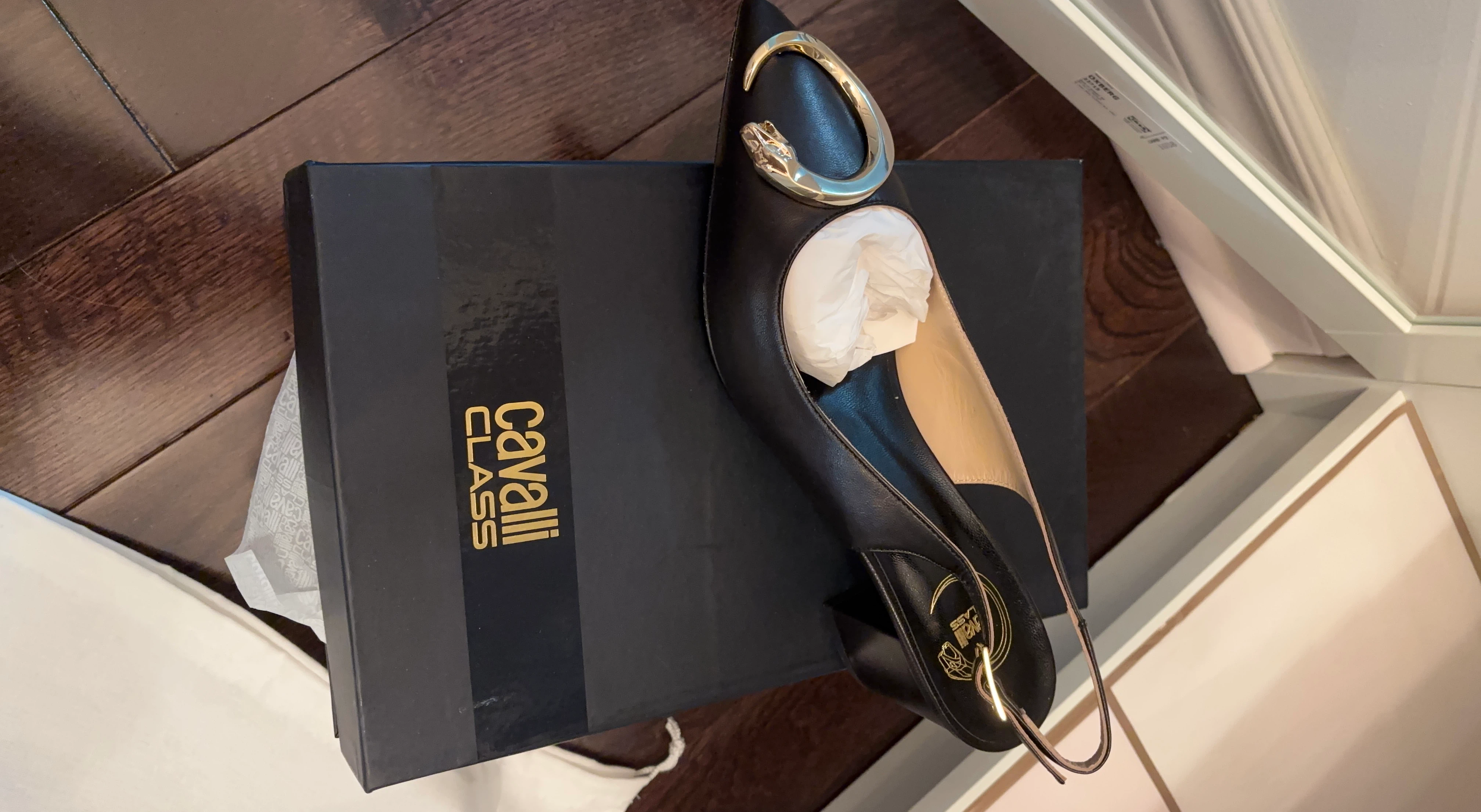 Cavalli Class Black Heels