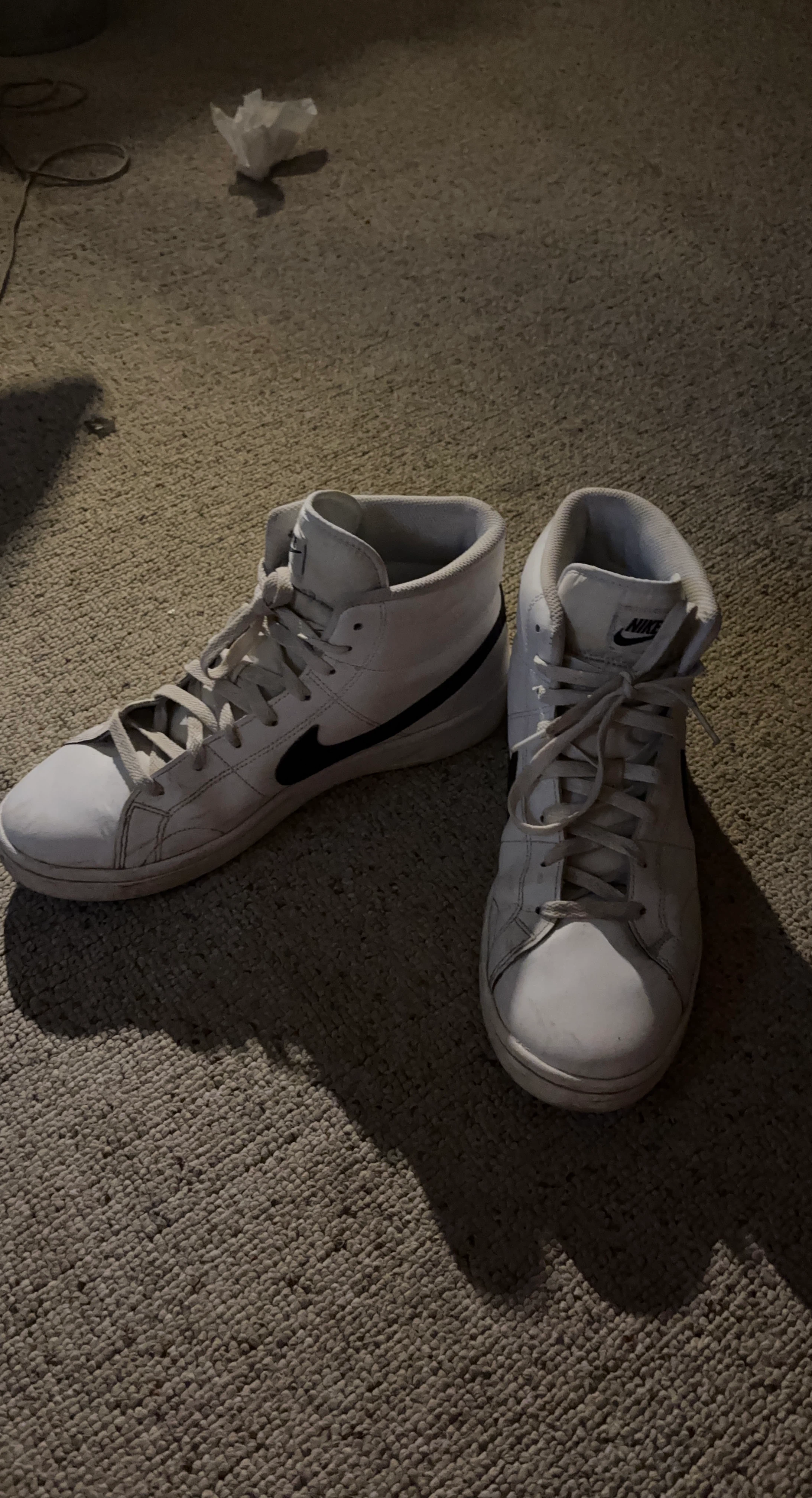 Nike Court Vision Mid White Sneakers