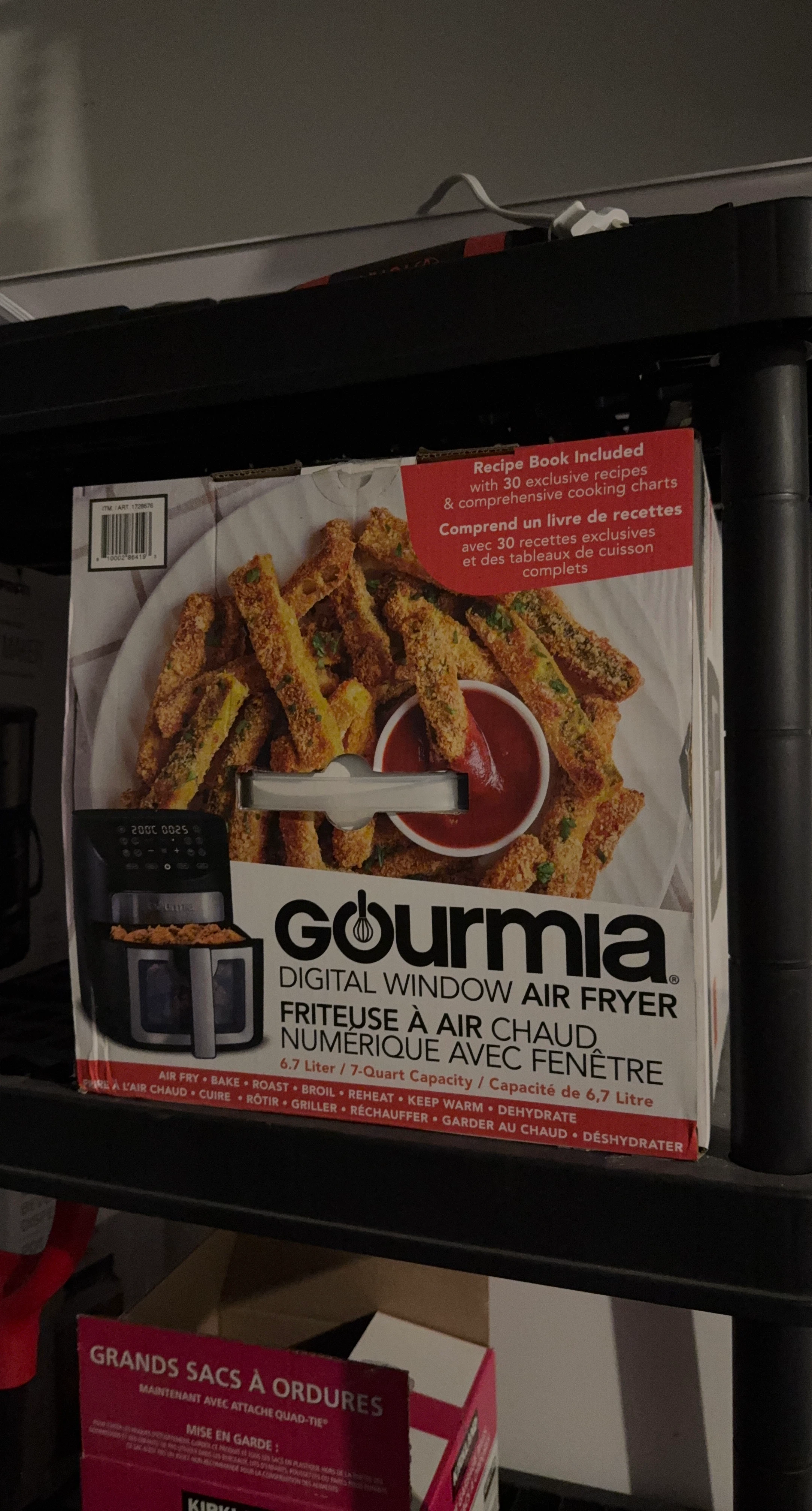Gourmia Digital Window Air Fryer 6.7L
