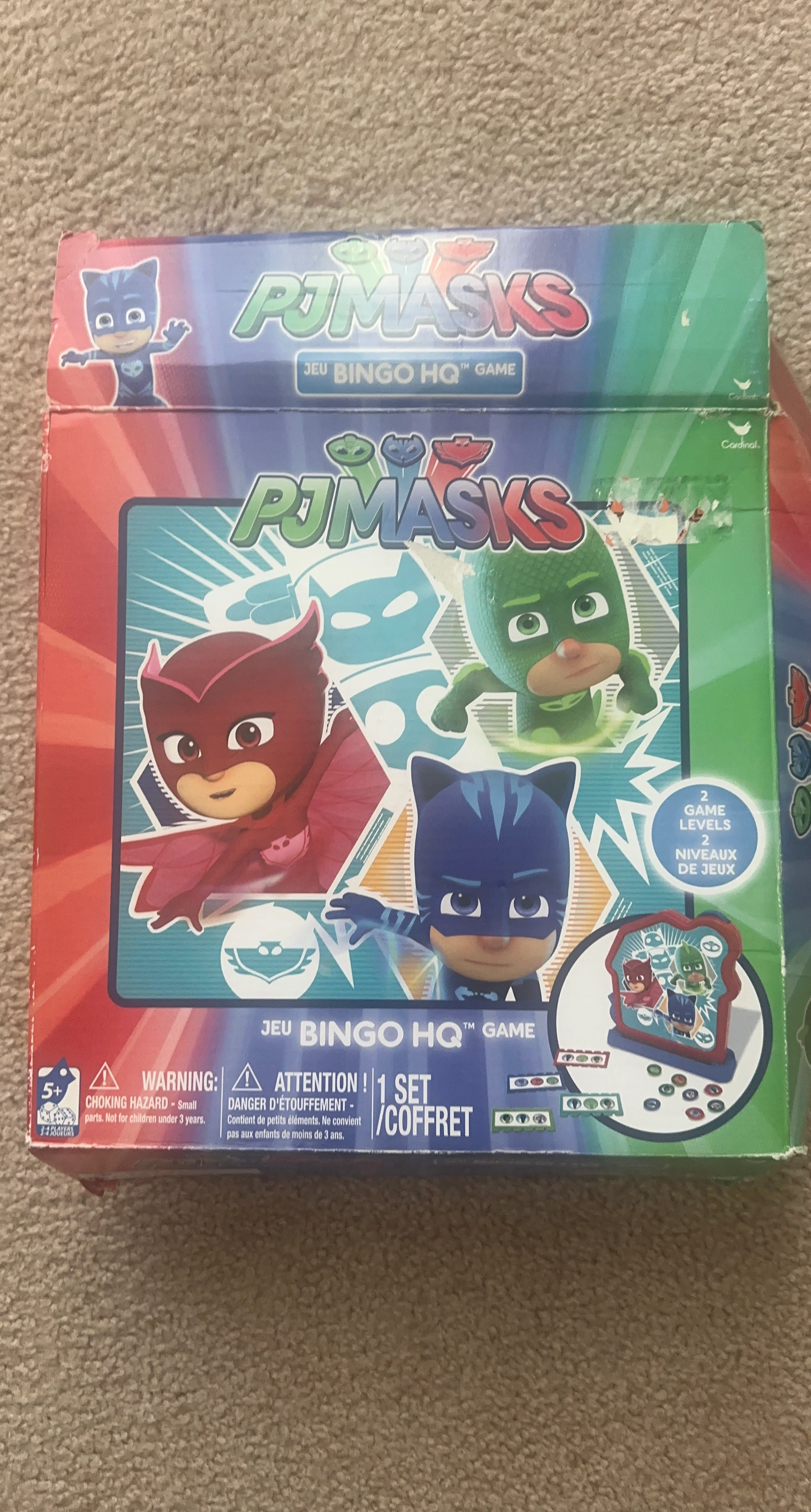 PJ Masks Bingo HQ Game