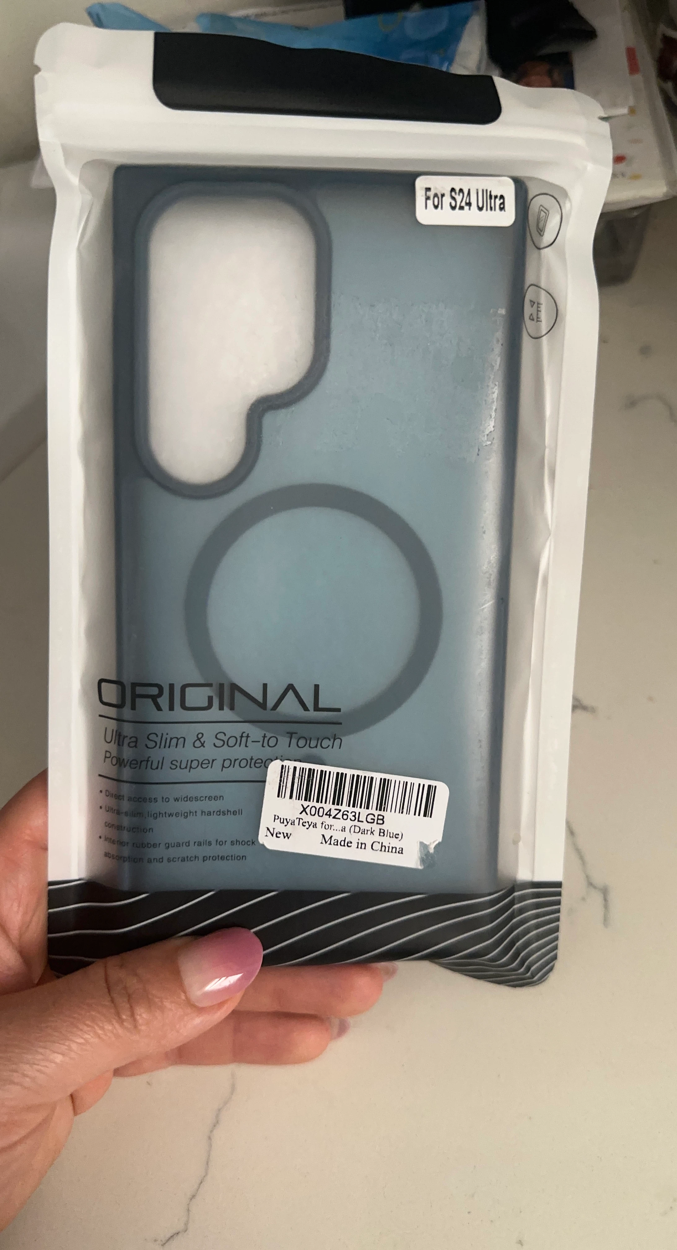 Dark Blue Phone Case for S24 Ultra