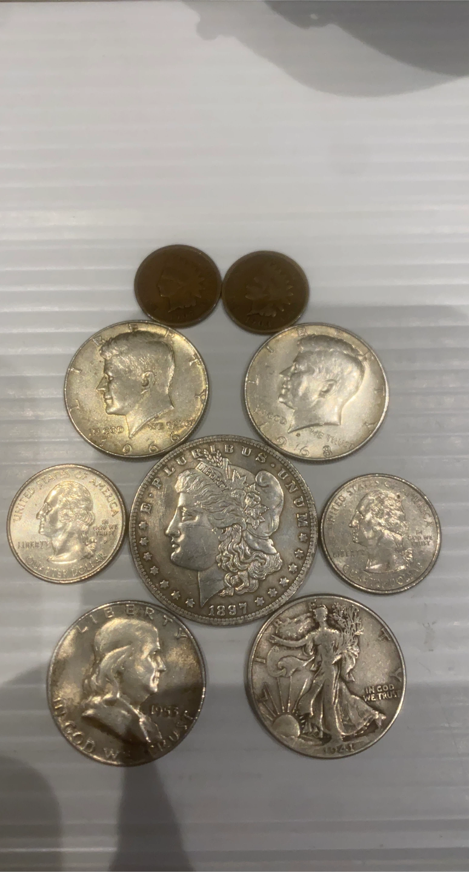 Collection of 9 Assorted US Coins