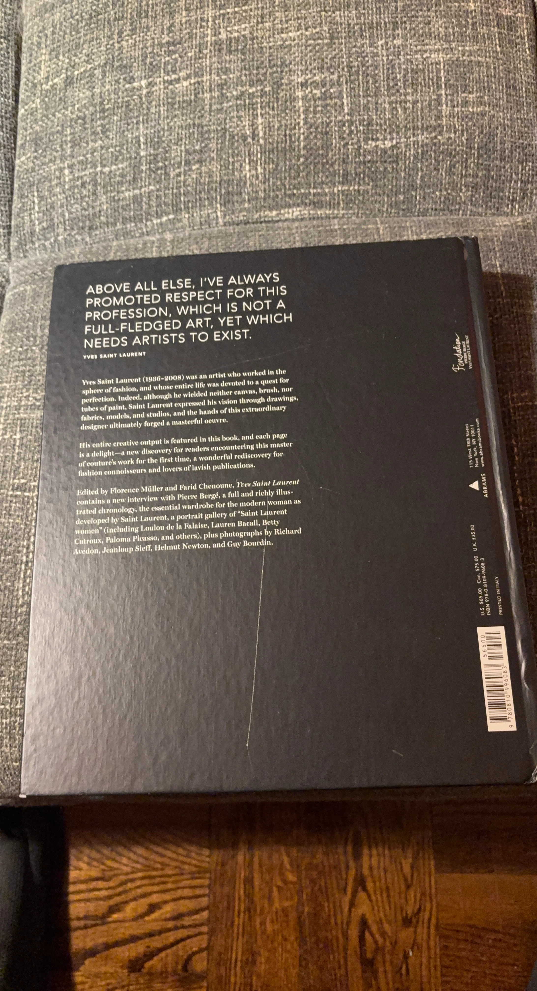 Yves Saint Laurent hardcover art book - photo 3