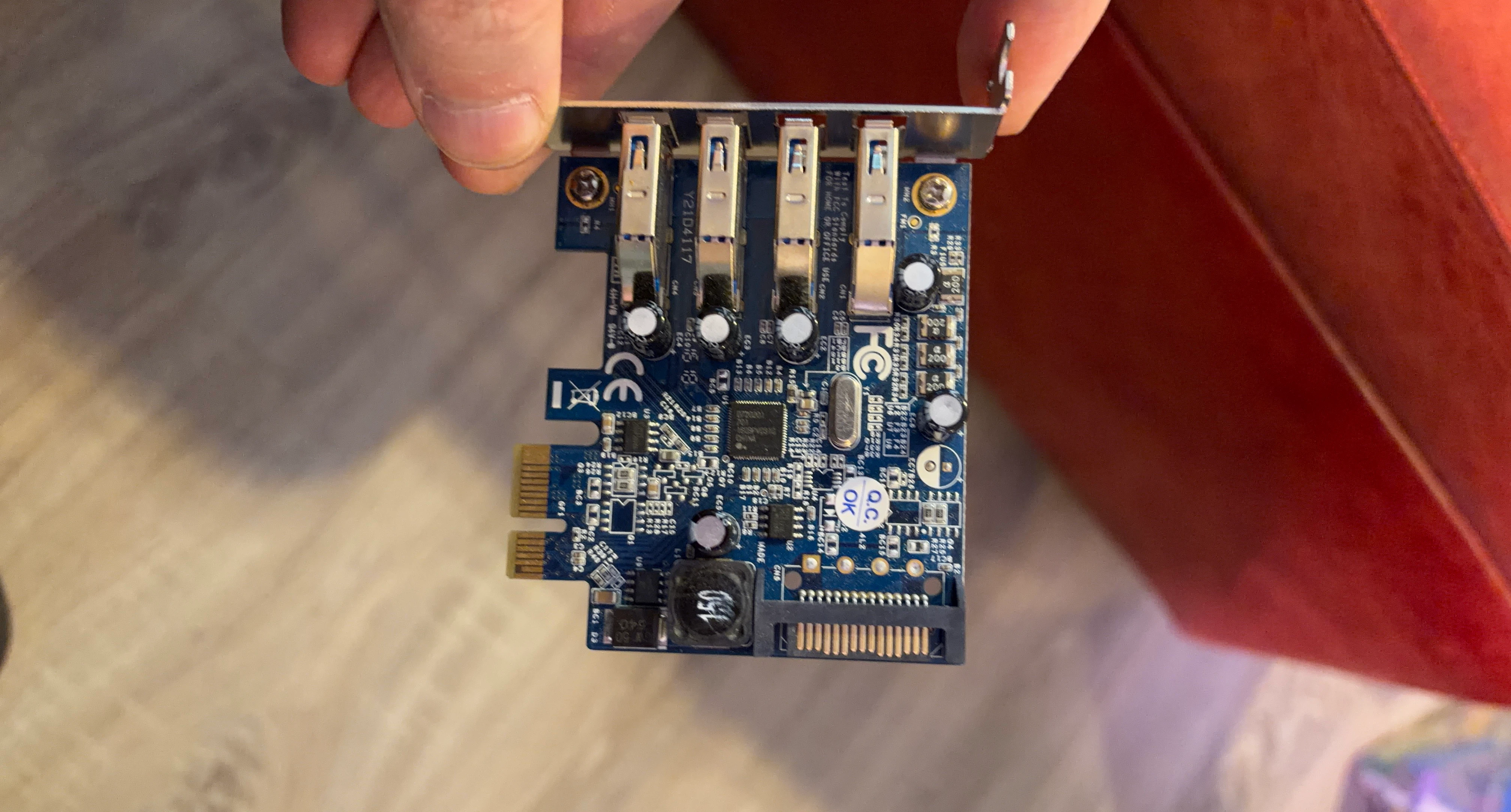 PCIe to 4-Port USB 3.0 Expansion Card