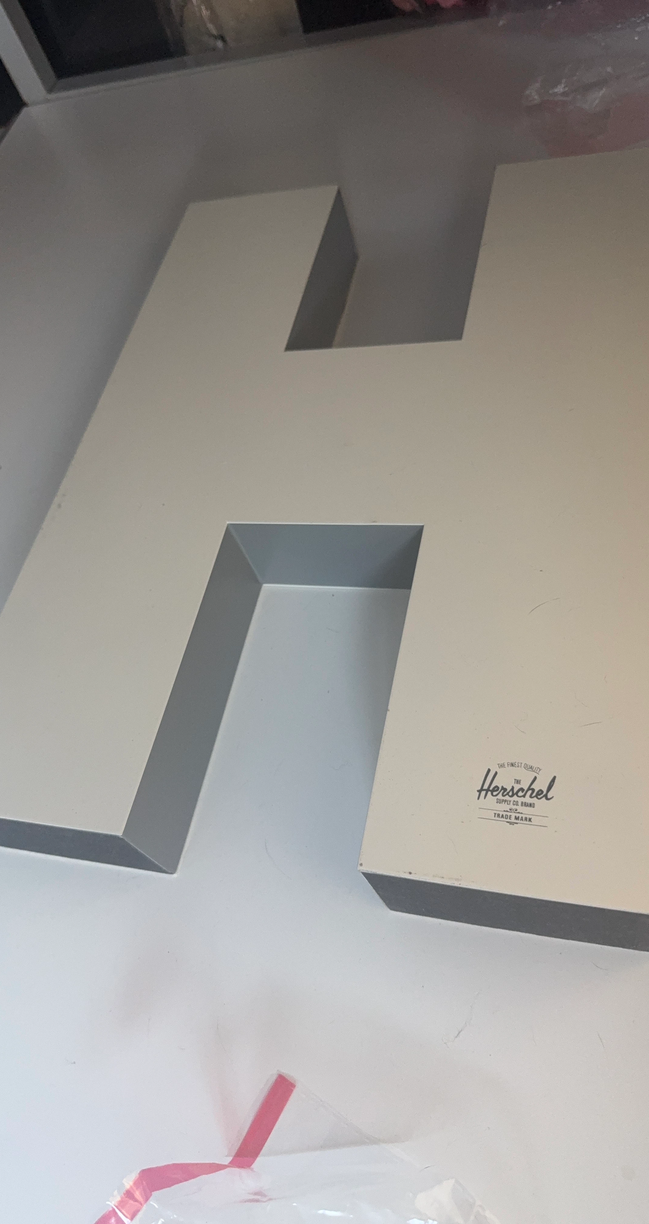 Herschel Supply Co. Large Letter H Display Sign