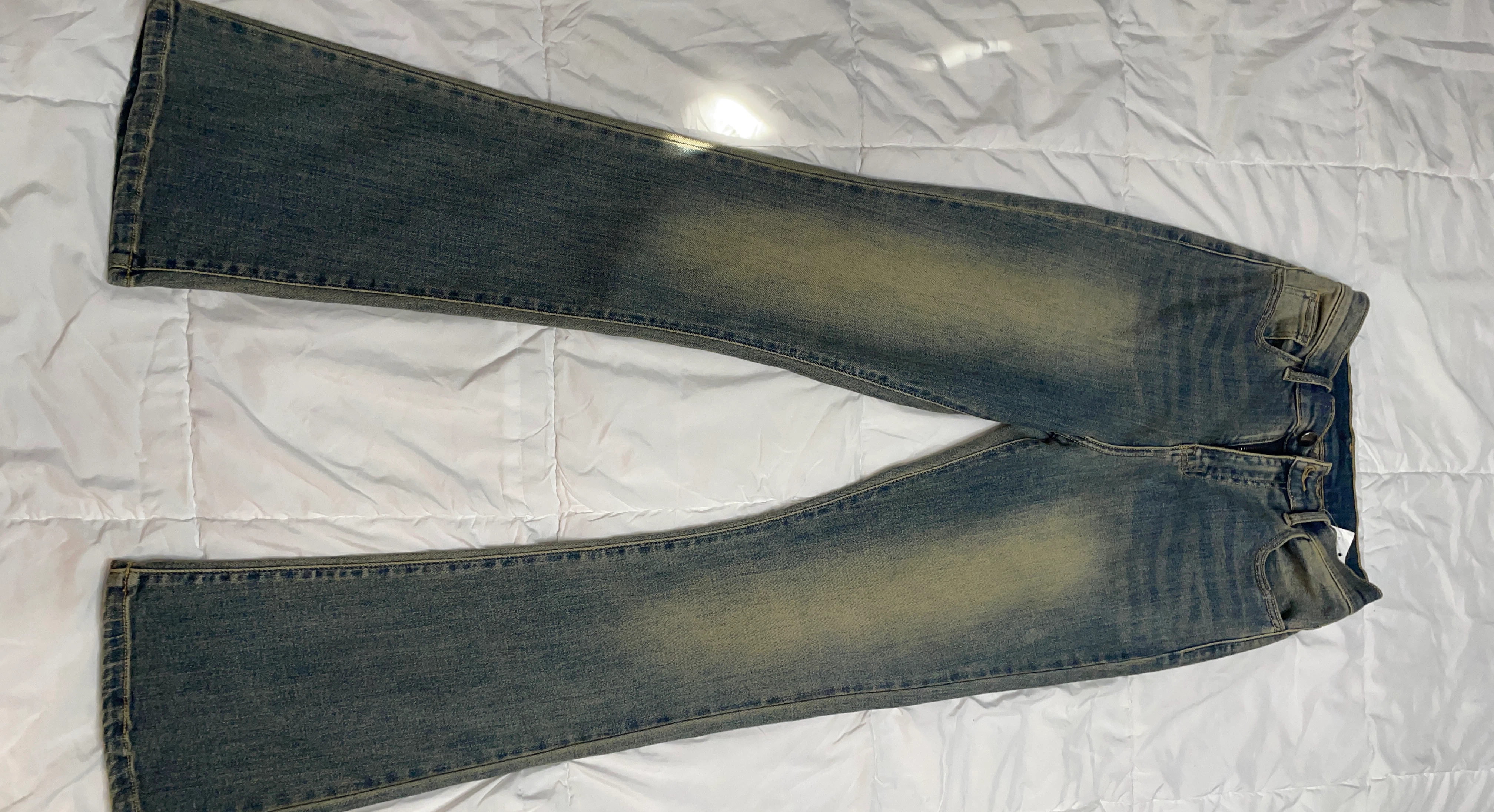 Bootcut Washed Denim Jeans