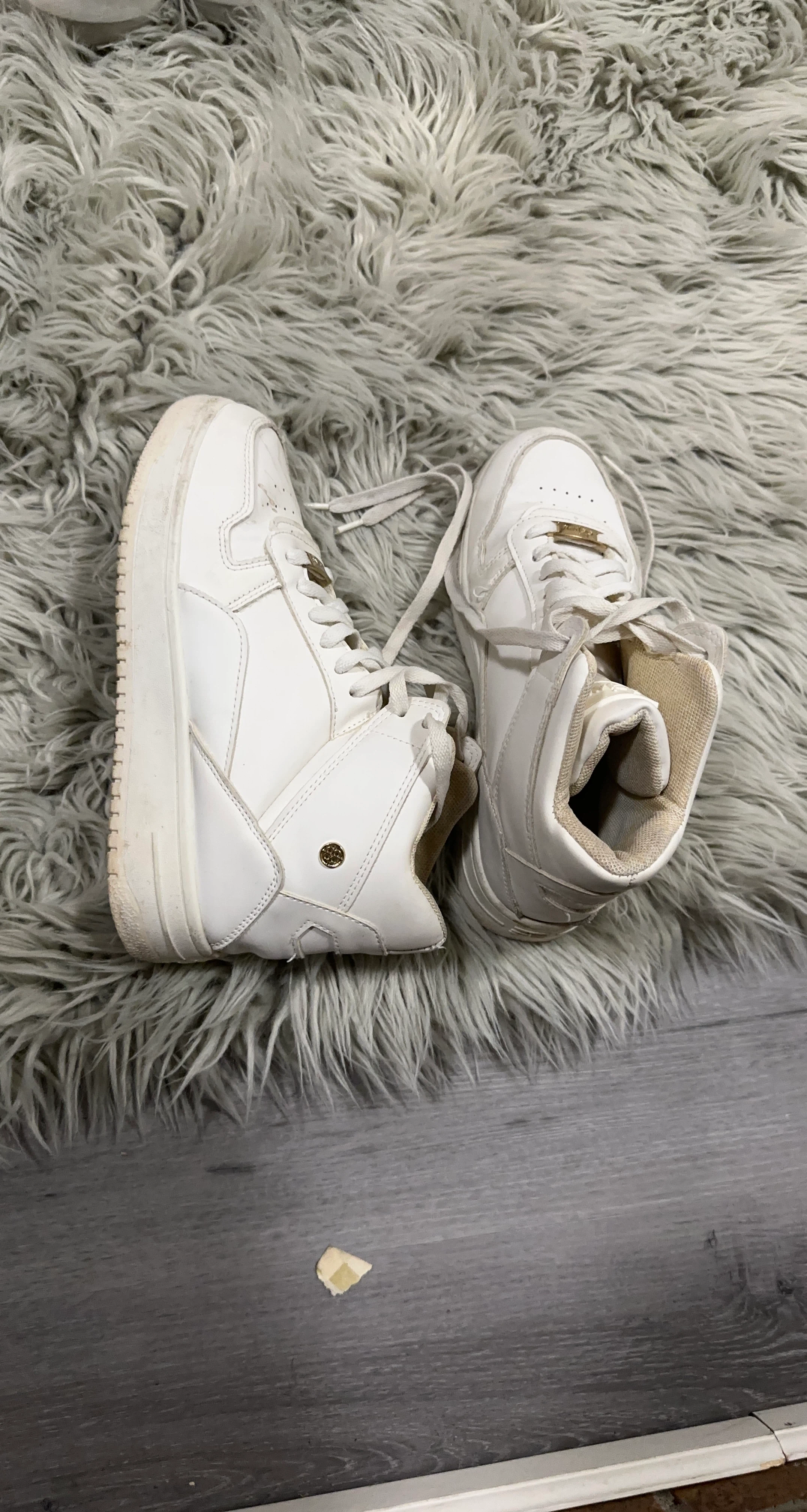 Guess White High Top Sneakers