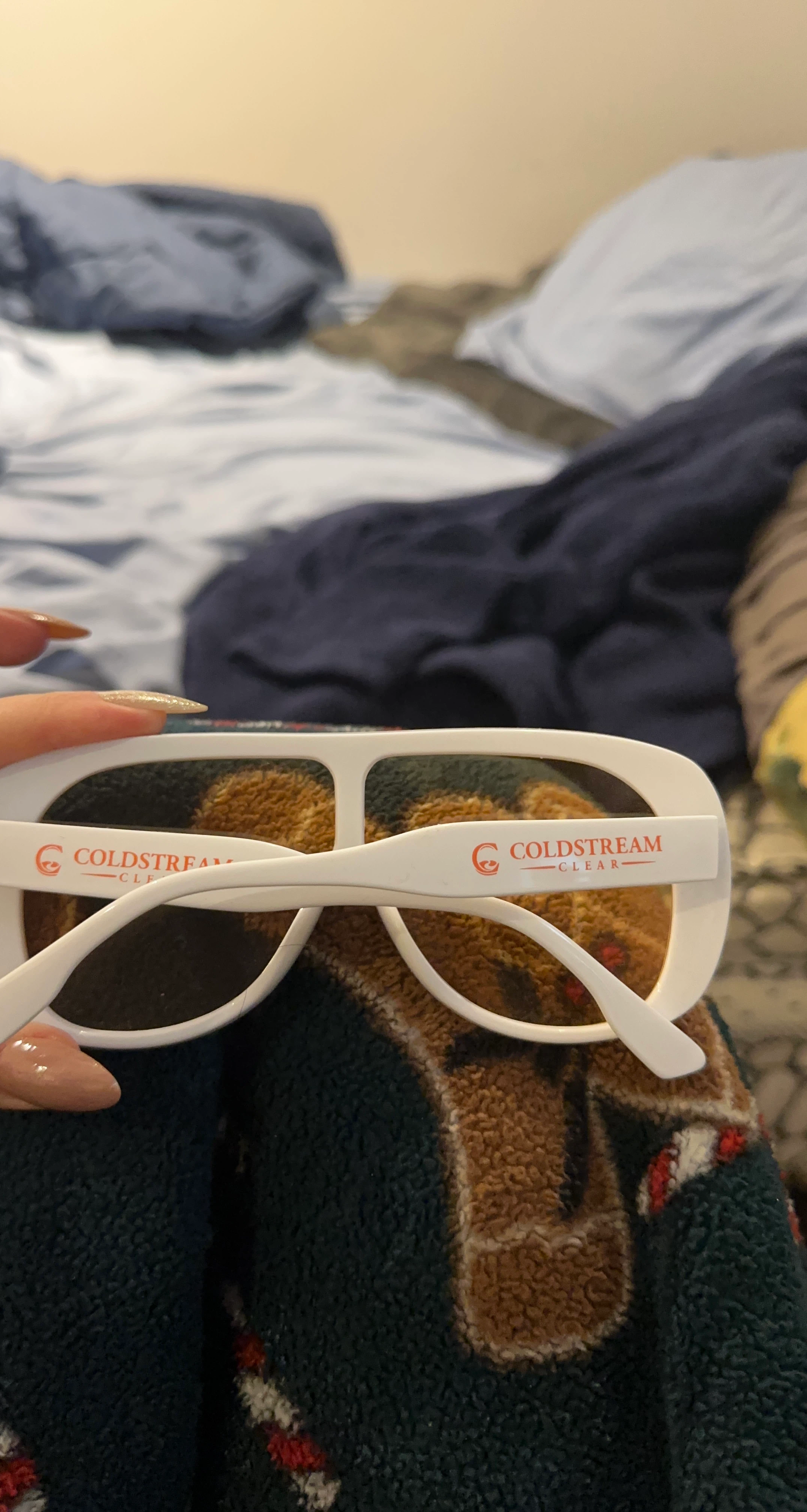Coldstream Clear white sunglasses
