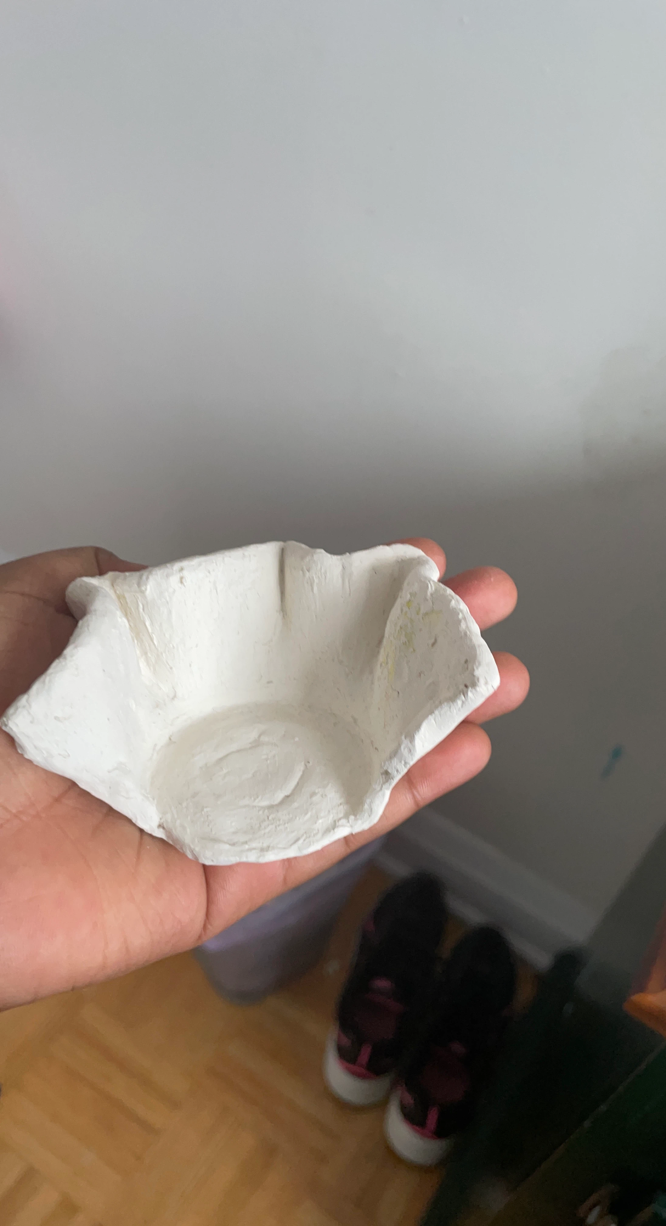 Handmade clay trinket dish