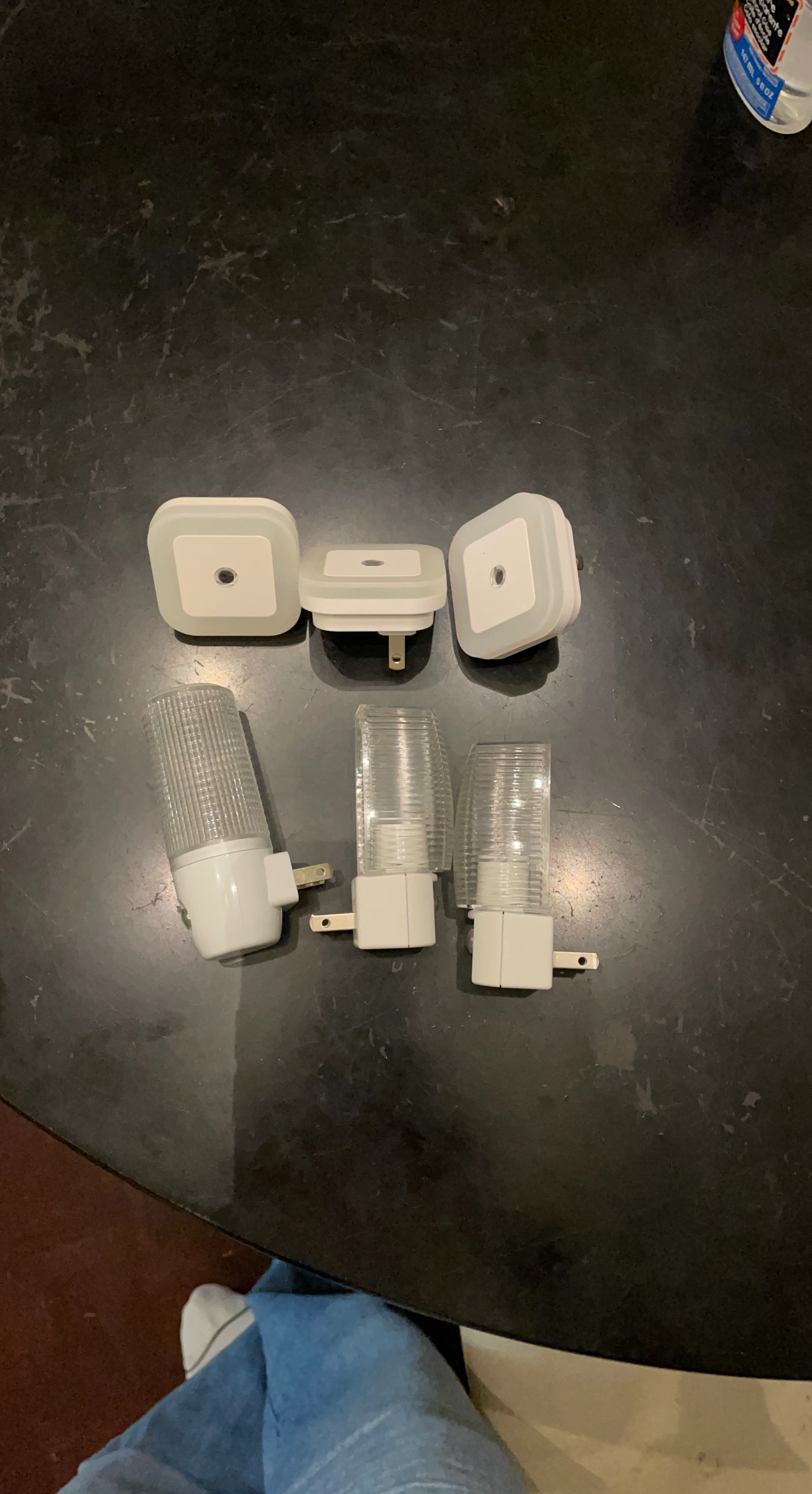 Set of 6 assorted night lights