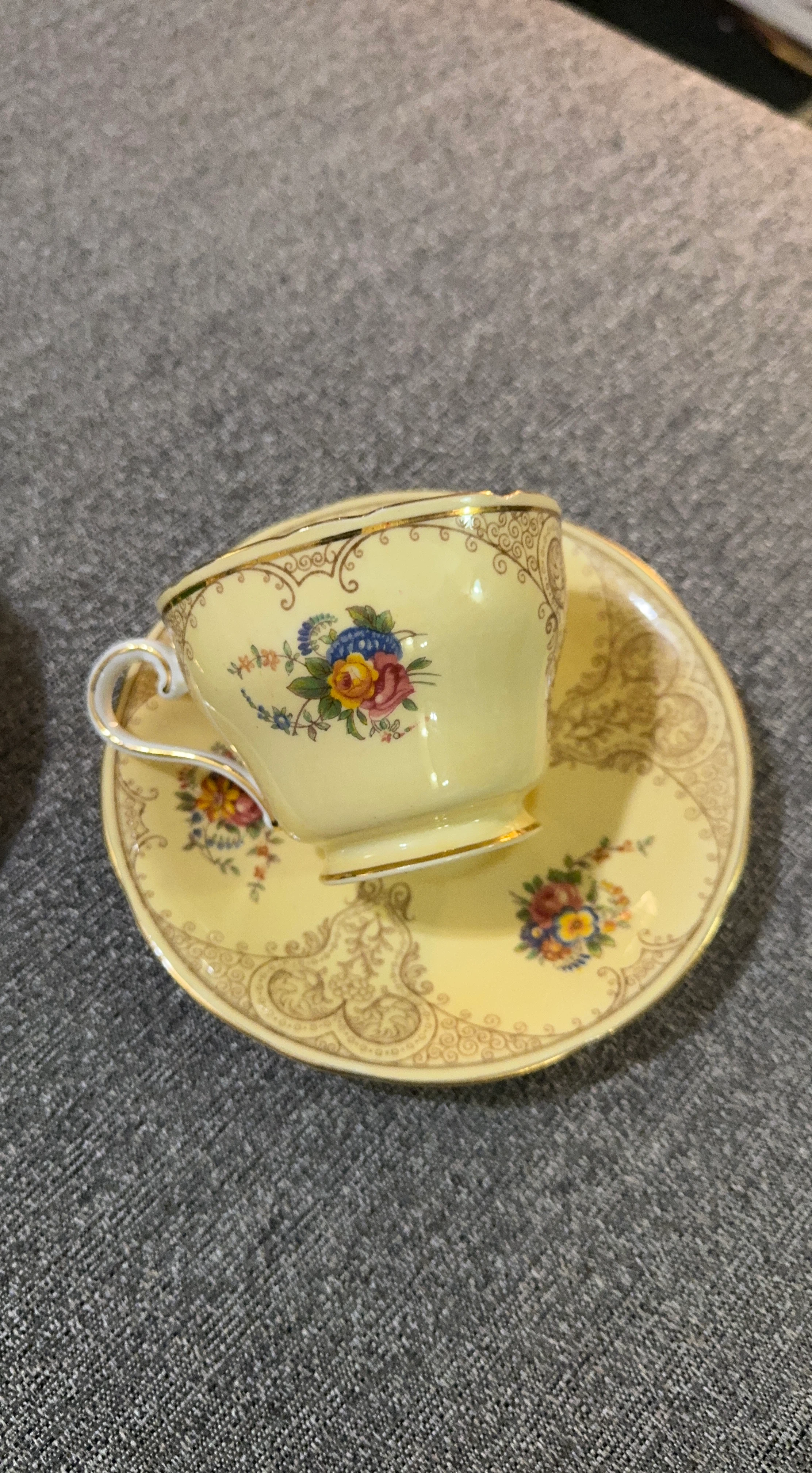 Aynsley Bone China Teacup and Saucer