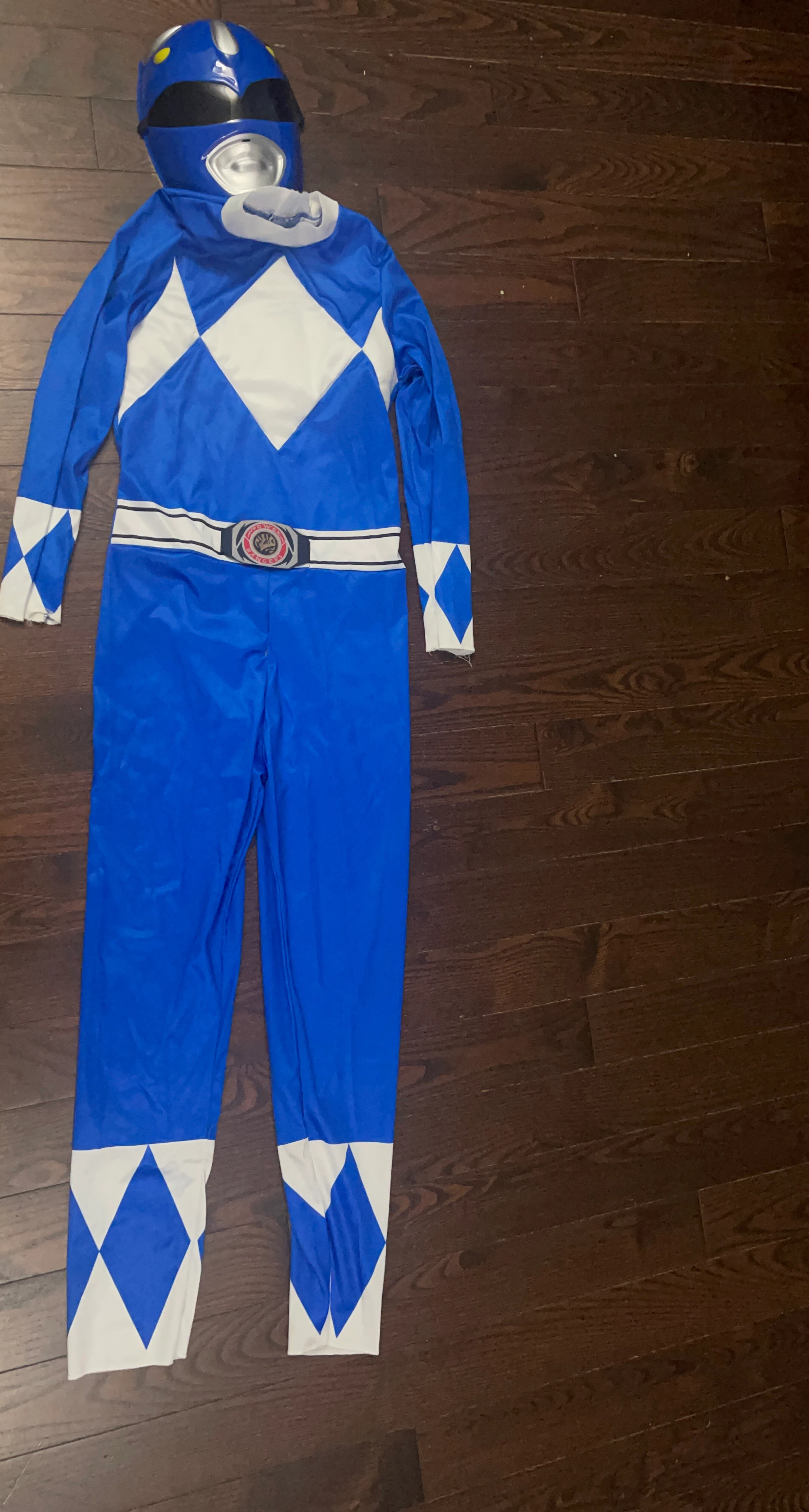 Blue Power Ranger Costume with Mask