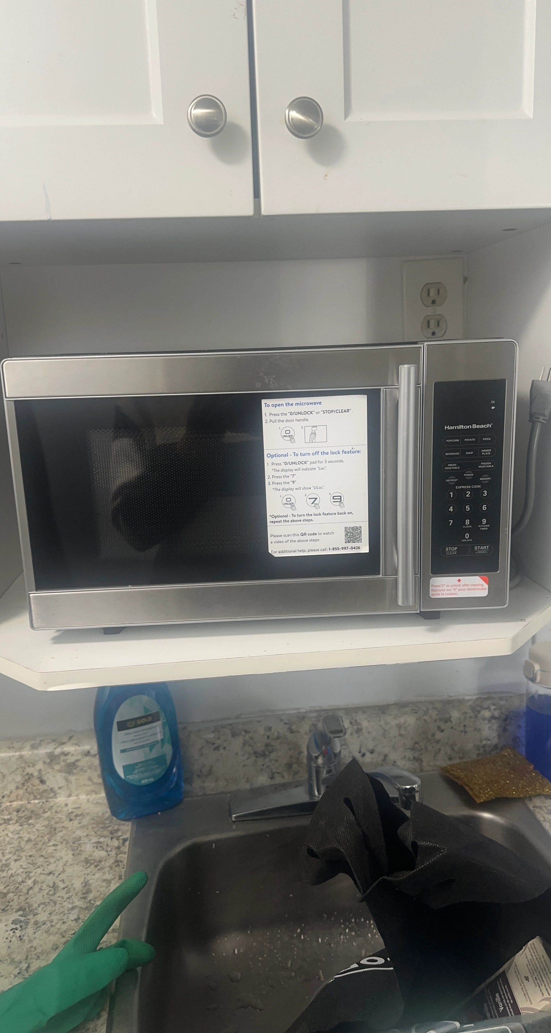 Hamilton Beach Stainless Steel Microwave