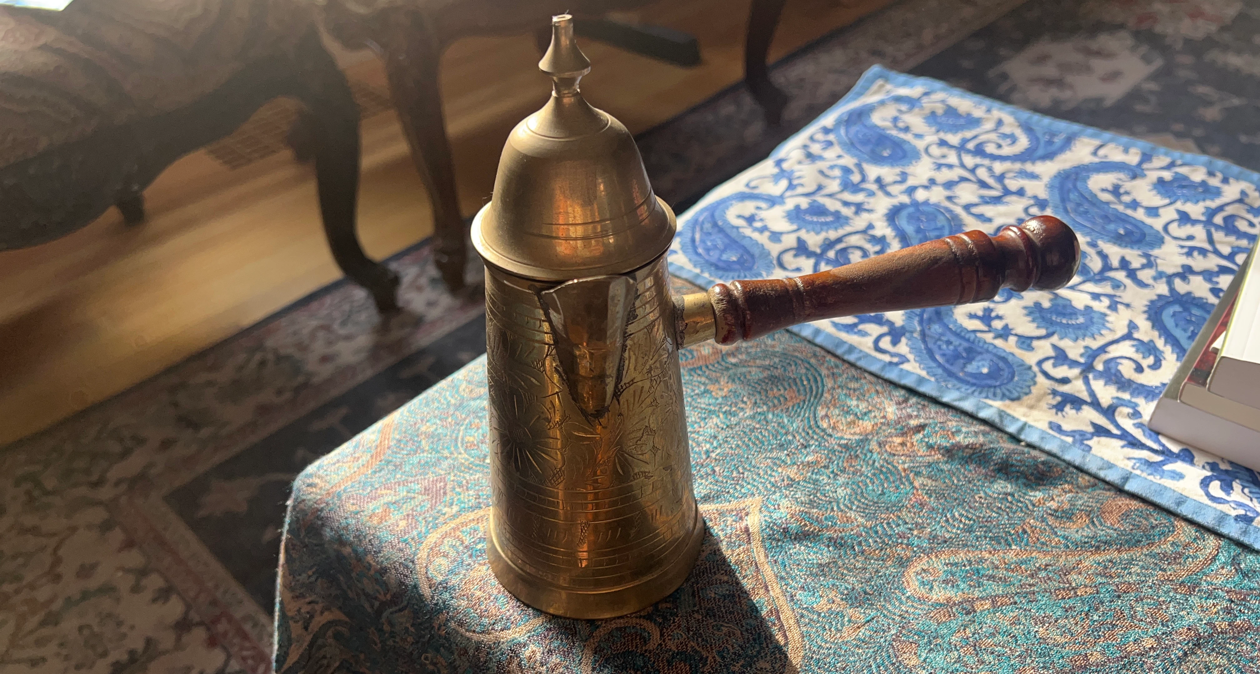 Vintage Brass Turkish Coffee Pot