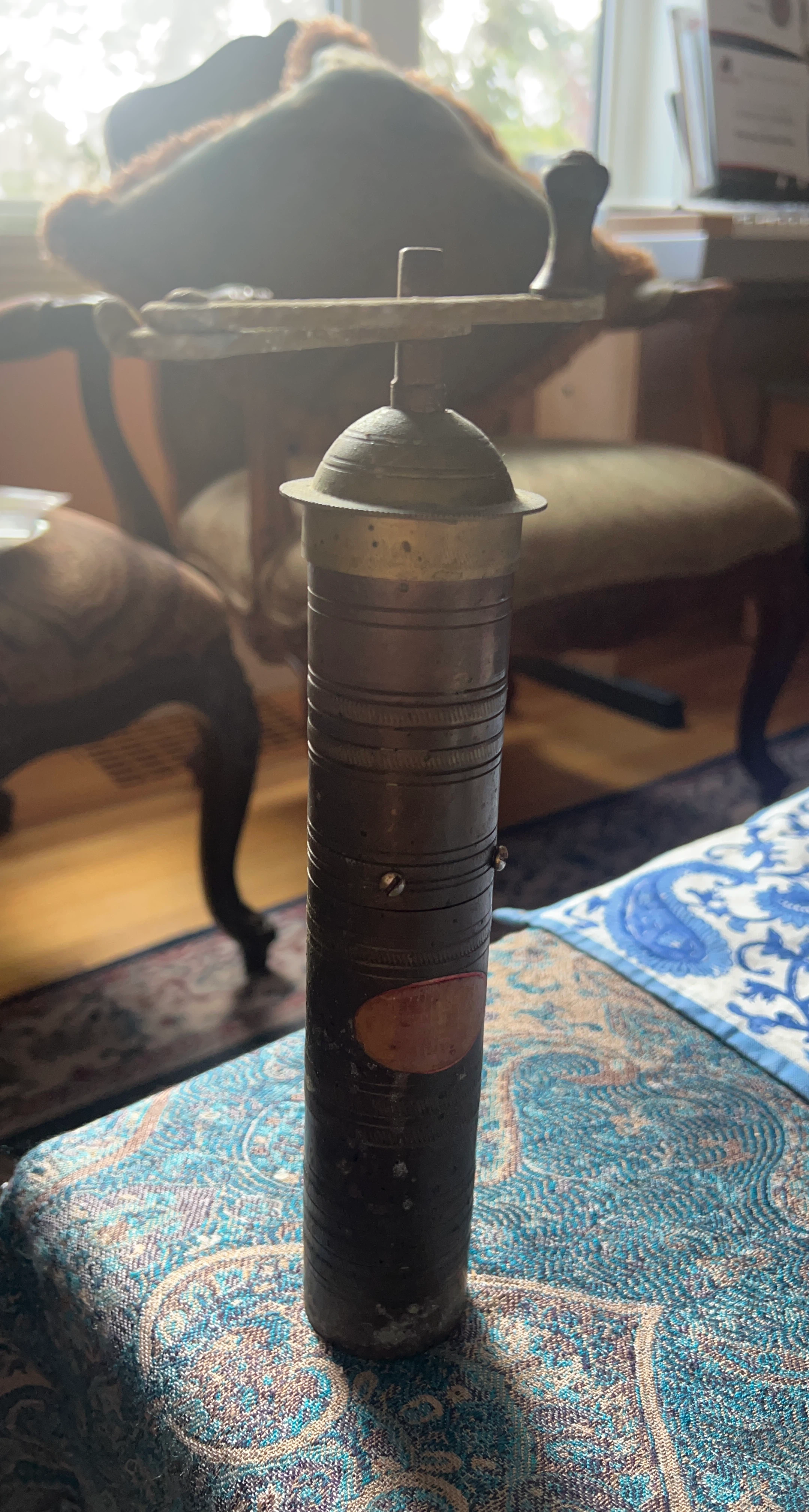 Vintage Brass Coffee Grinder from Turkey