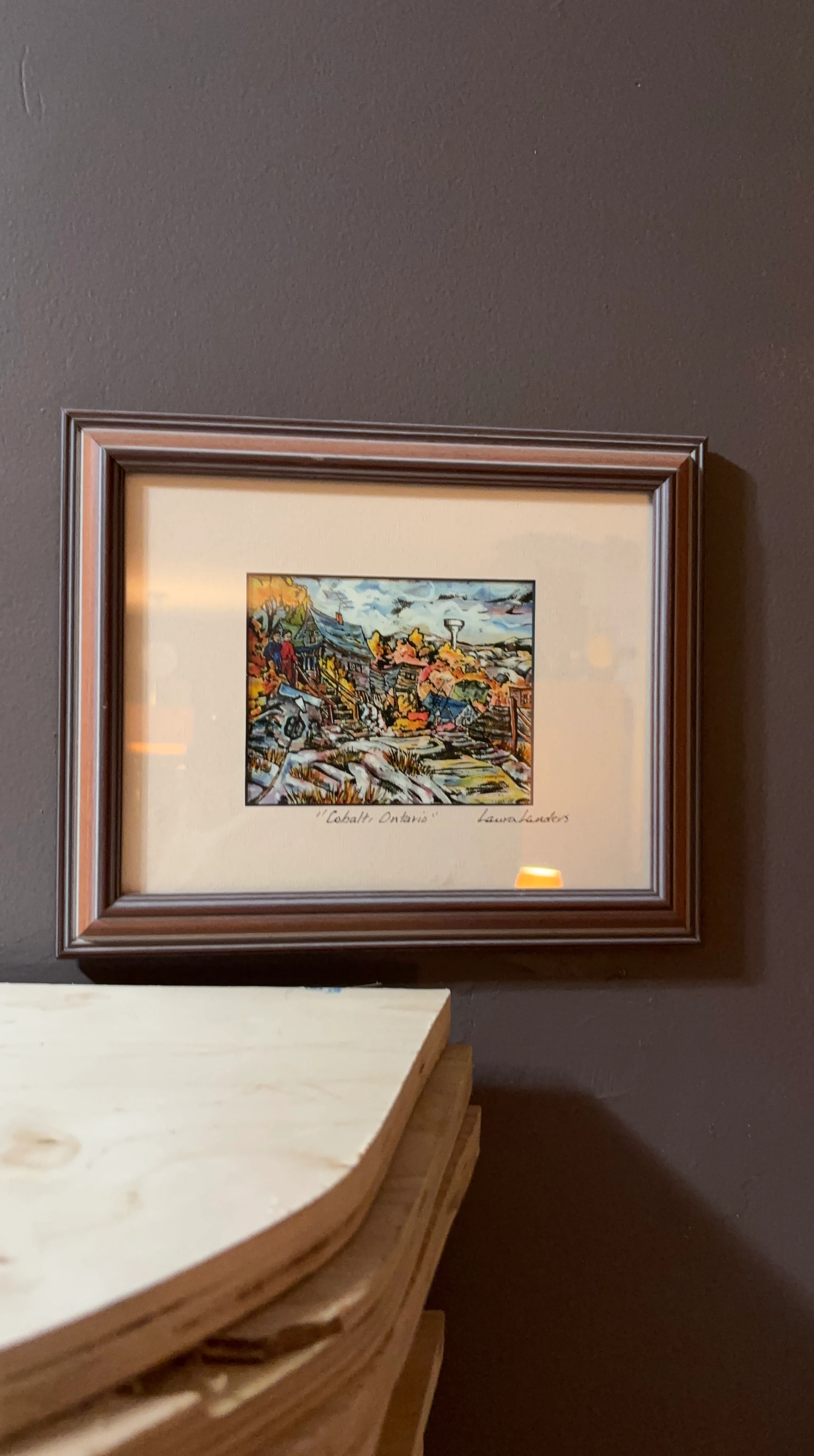 Cobalt Ontario Framed Art by Laura Sanders
