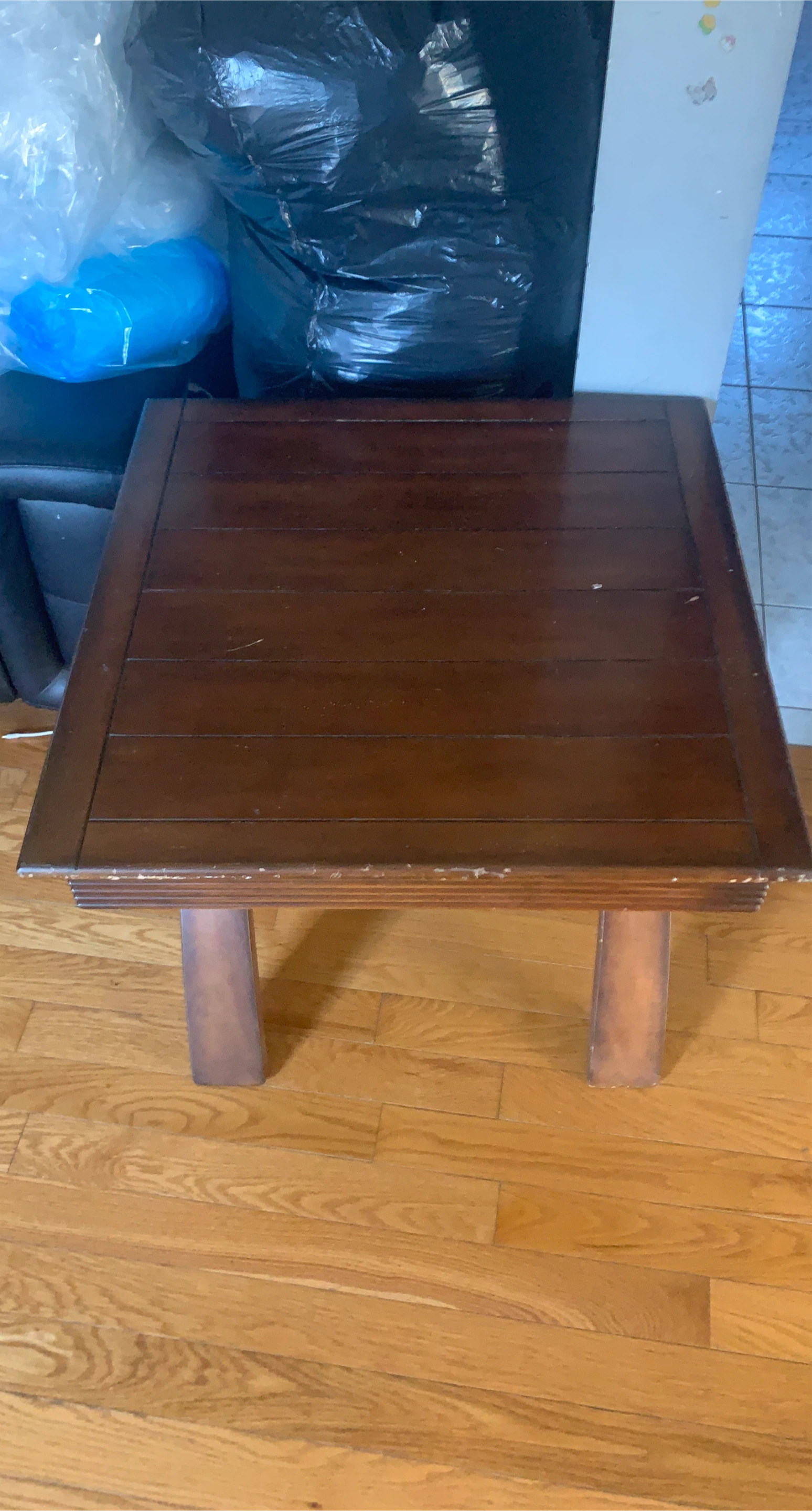 Dark Brown Wooden Side Table