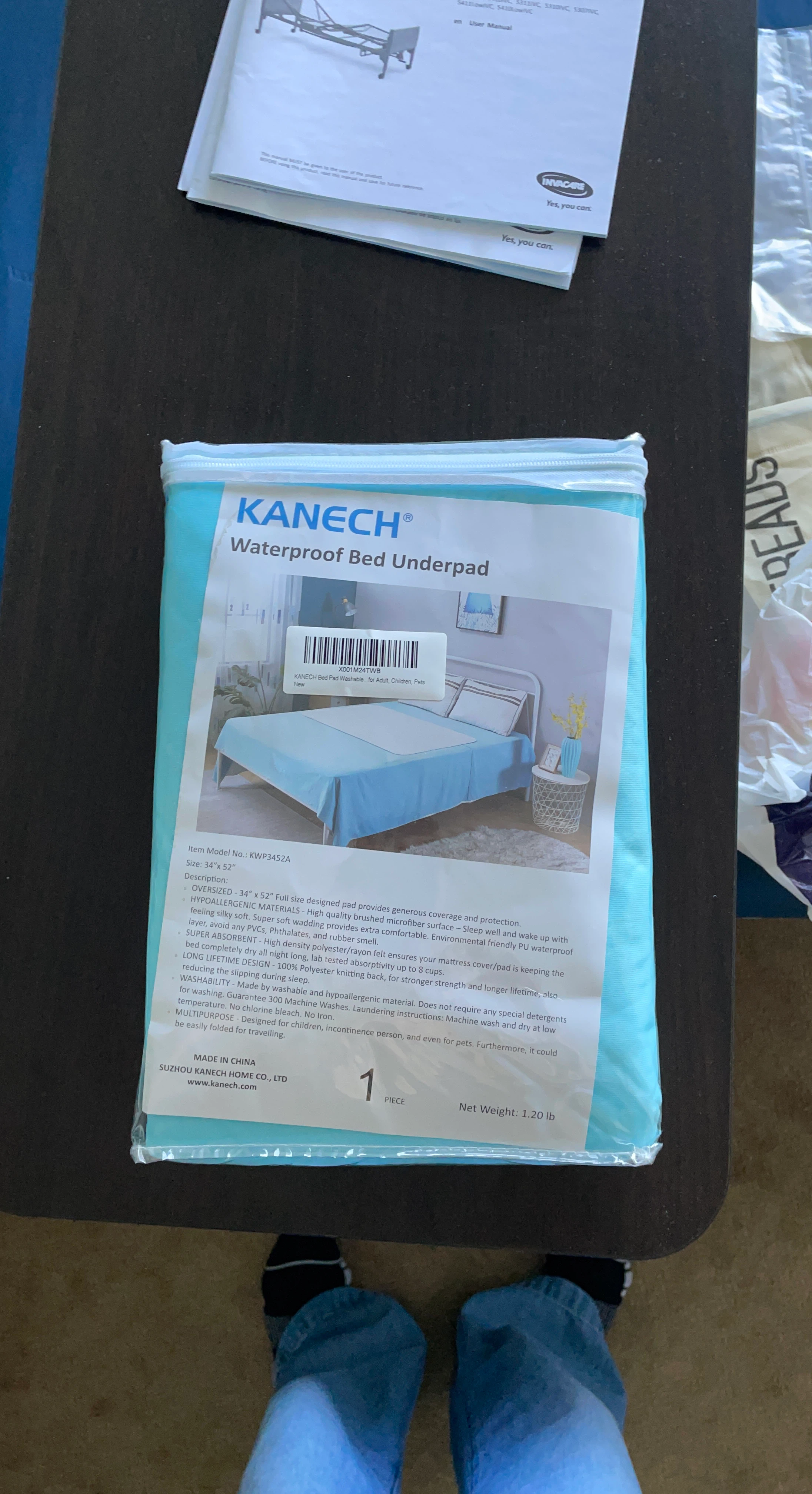 KANECH Waterproof Bed Underpad 34" x 52"