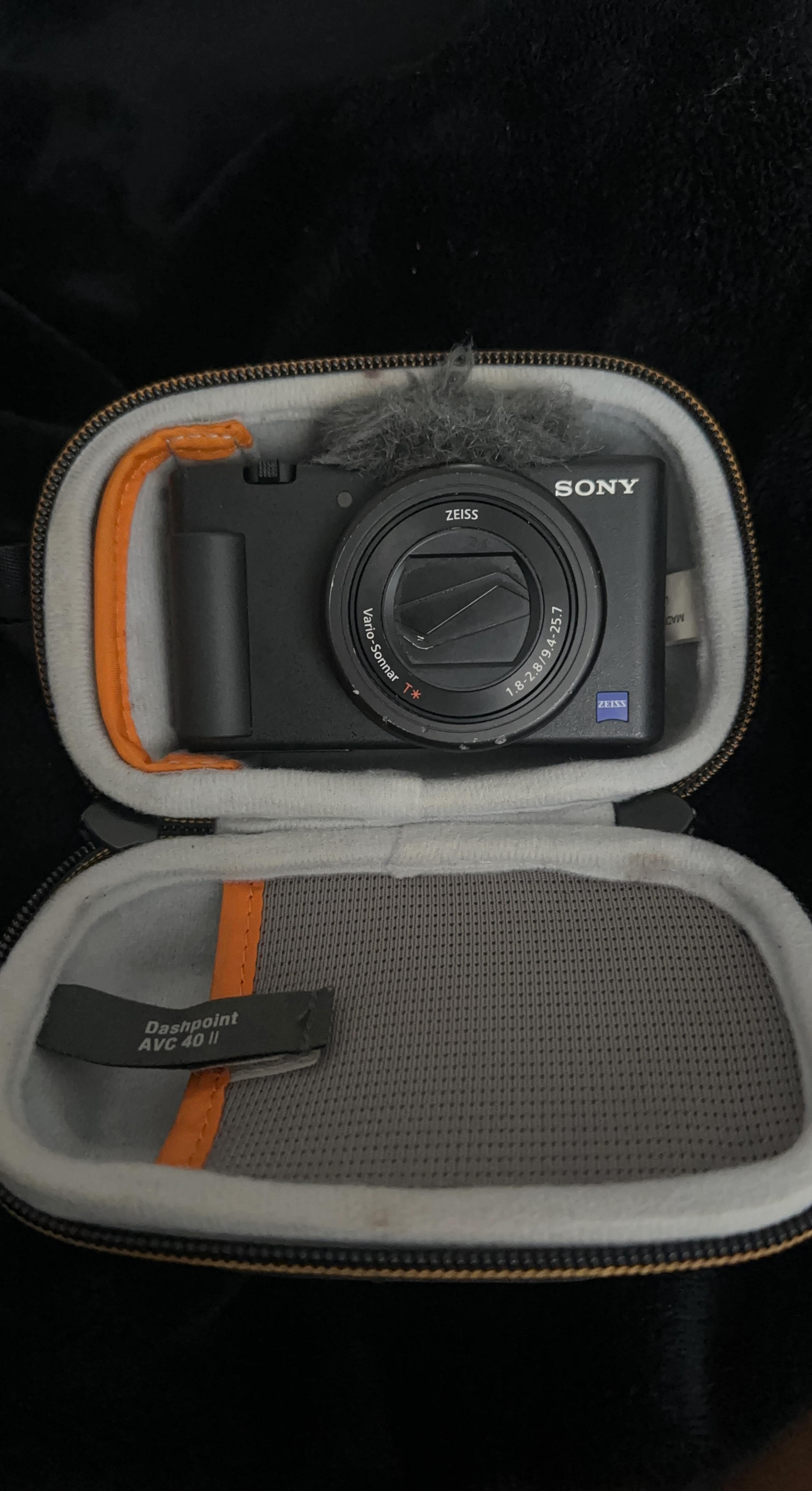 Sony Vlogging Camera with Lowepro Dashpoint Case