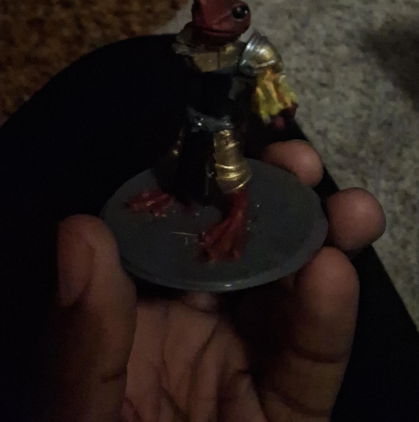 Painted Frog Warreior Miniature DND