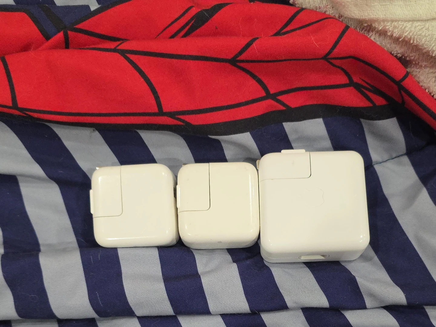 Three Apple Power Adapters
