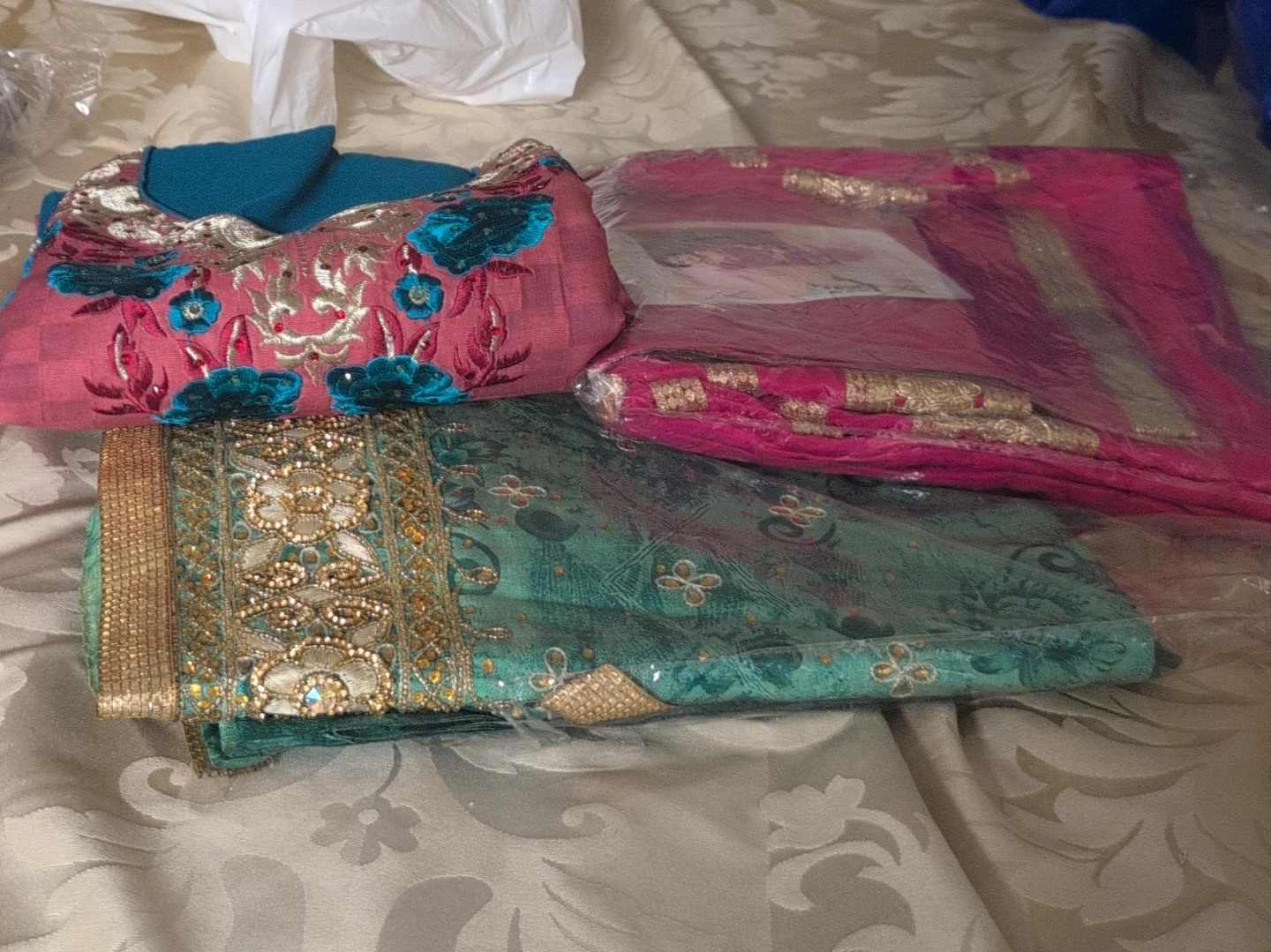 Set of3 Traditional Indian Suits unstitched