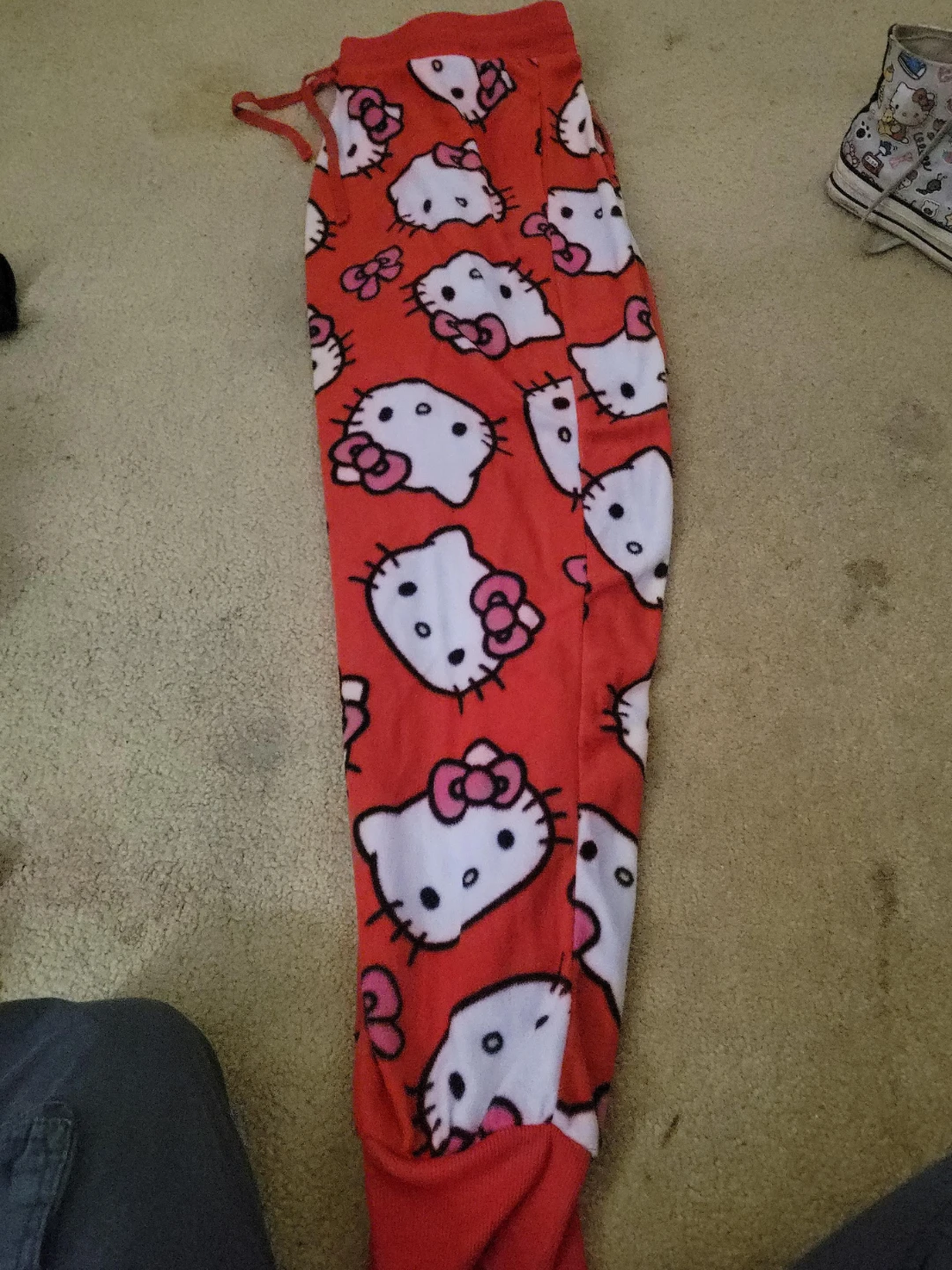 Hello Kitty Red Fleece Pajama Pants