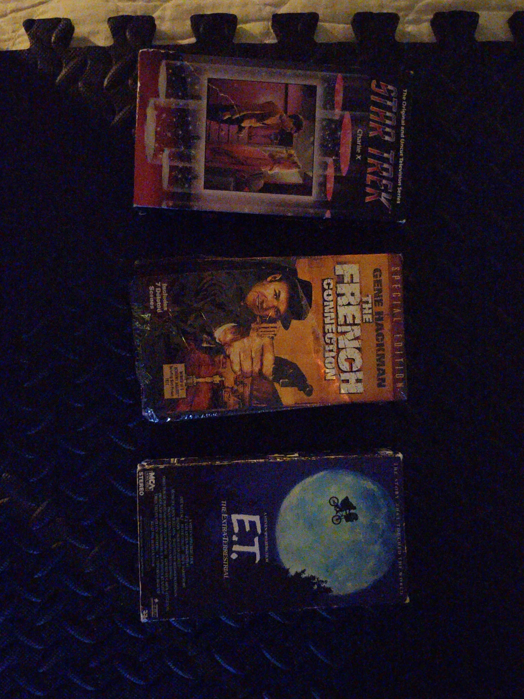 3 Vintage VHS Movies - Star Trek, French Connection, E.T.