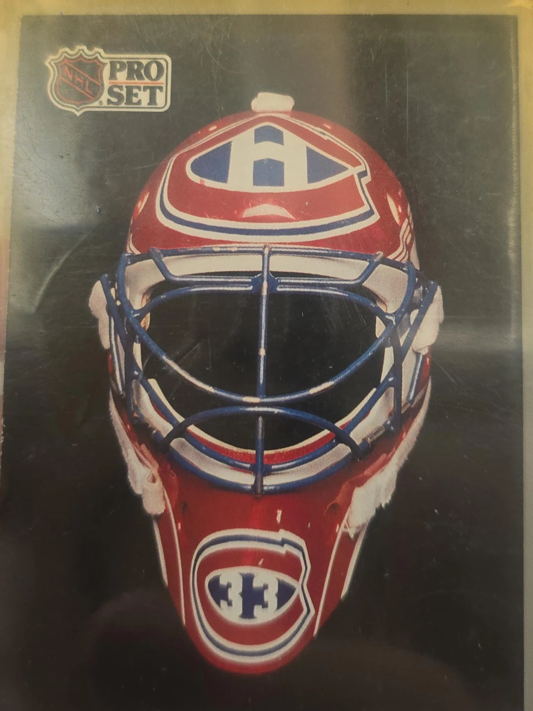 Pro Set Montreal Canadiens Goalie Mask Trading Card