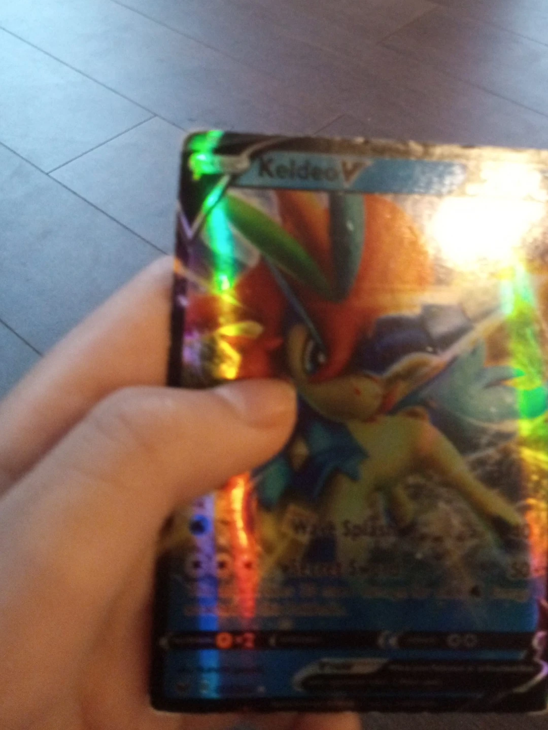 Pokemon Keldeo V Trading Card