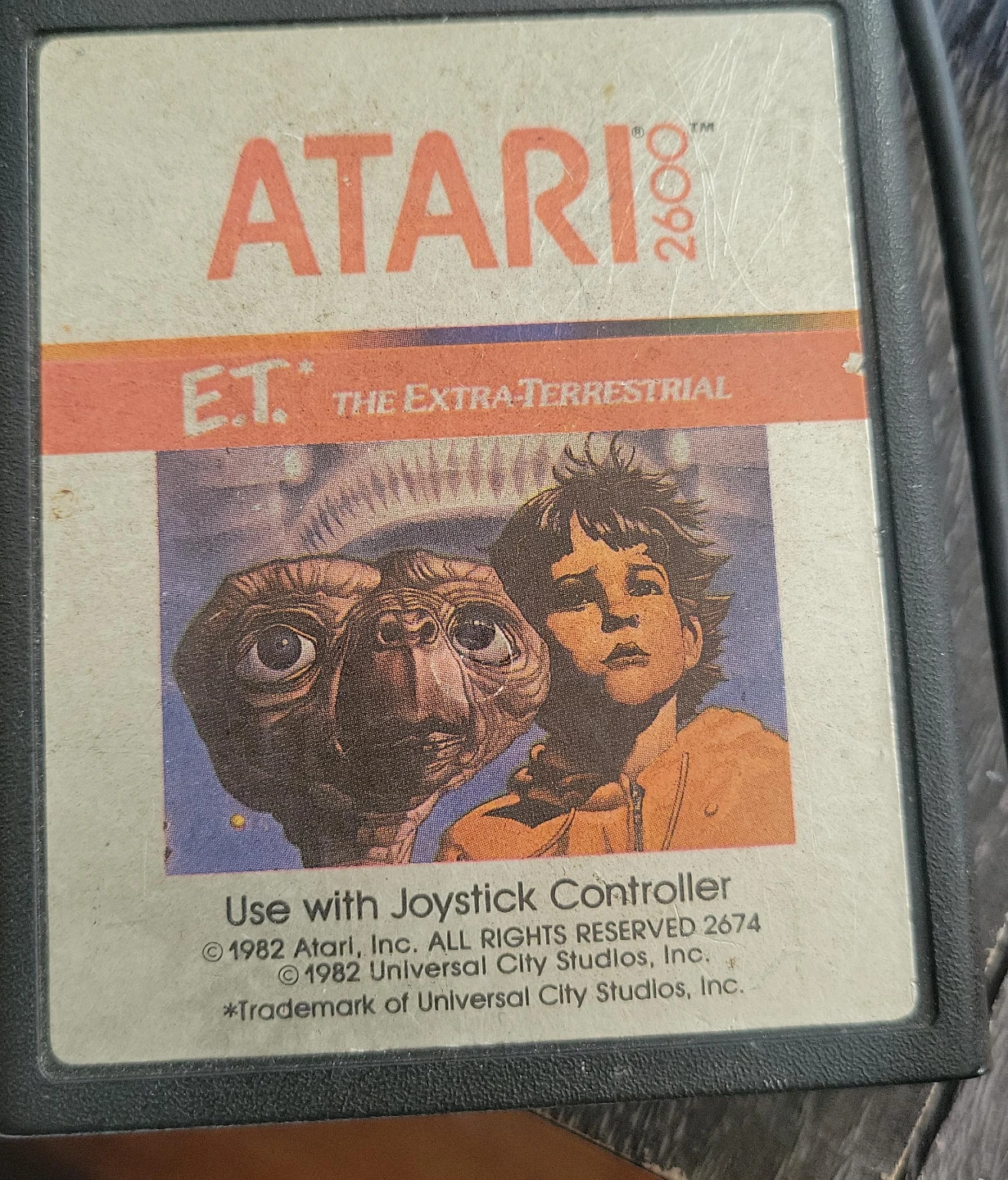 Atari 2600 E.T. The Extra-Terrestrial Game Cartridge