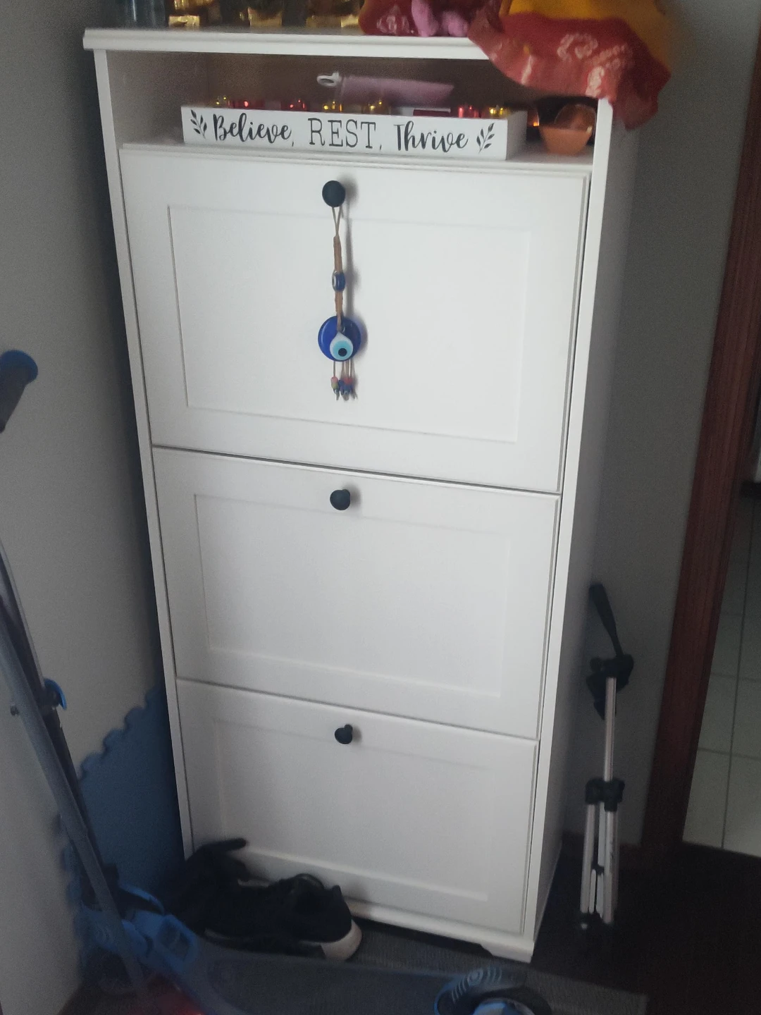 IKEA Hemnes Shoe Cabinet with 3 Compartments