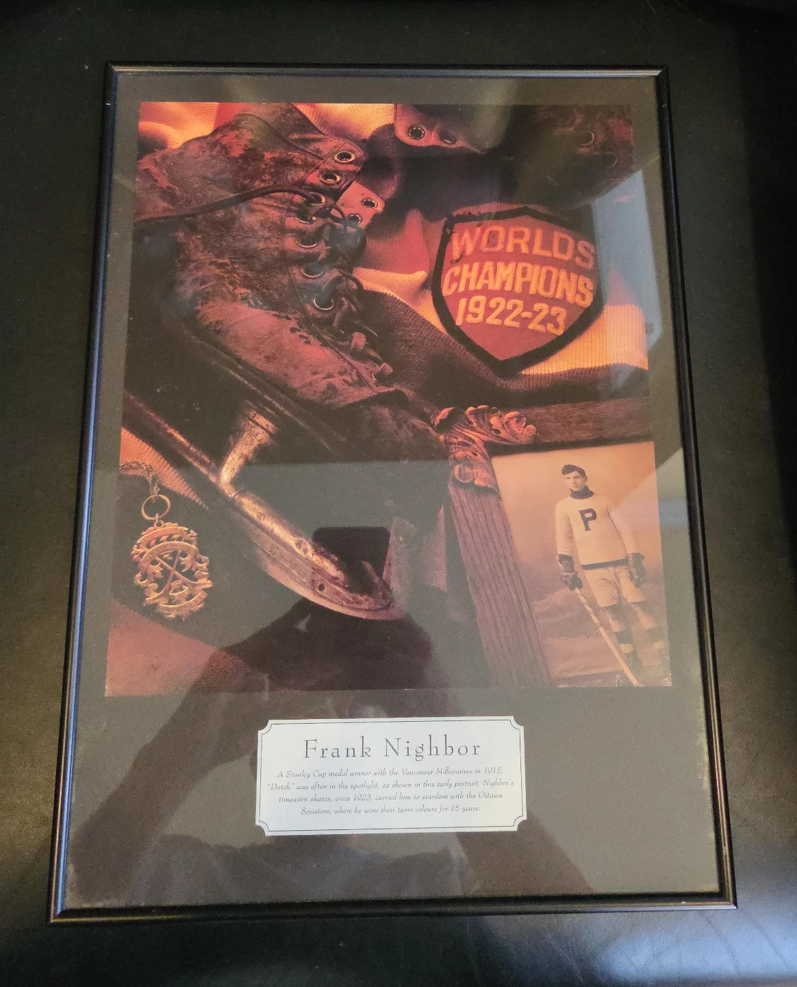 Frank Nighbor Framed Hockey Memorabilia Print